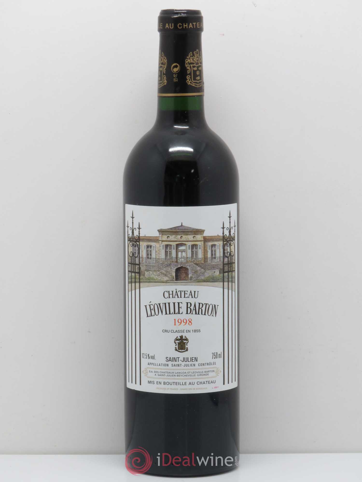 Château Léoville Barton 2ème Grand Cru Classé 1998 - Lot de 1 bouteille - 0