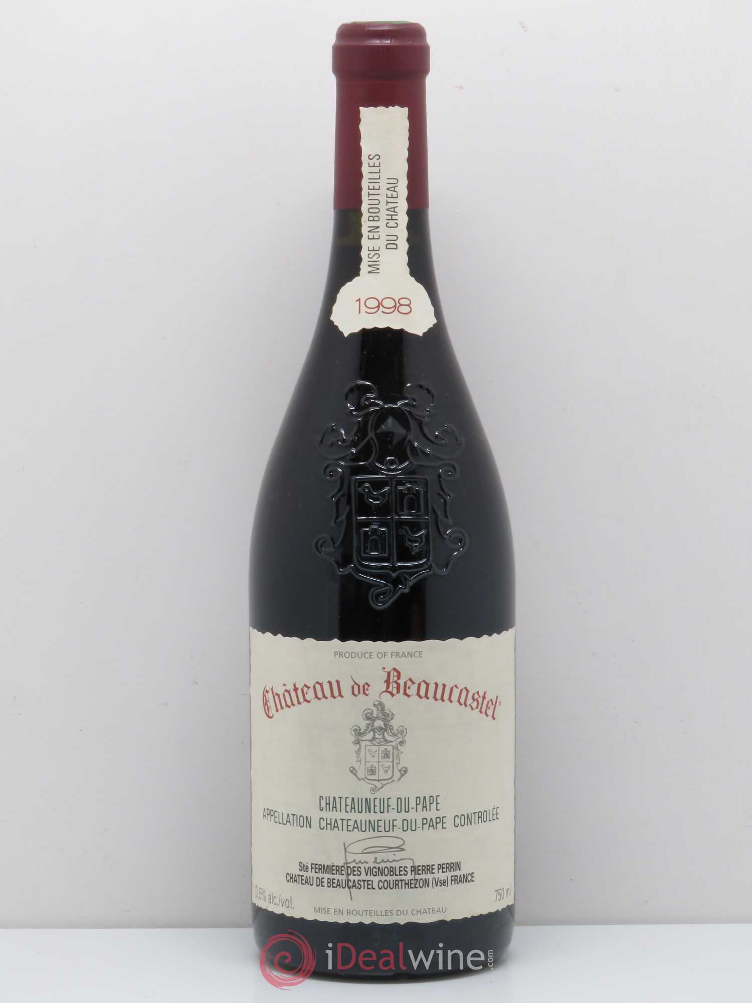 Châteauneuf-du-Pape Château de Beaucastel Famille Perrin 1998 - Lot de 1 bouteille - 0