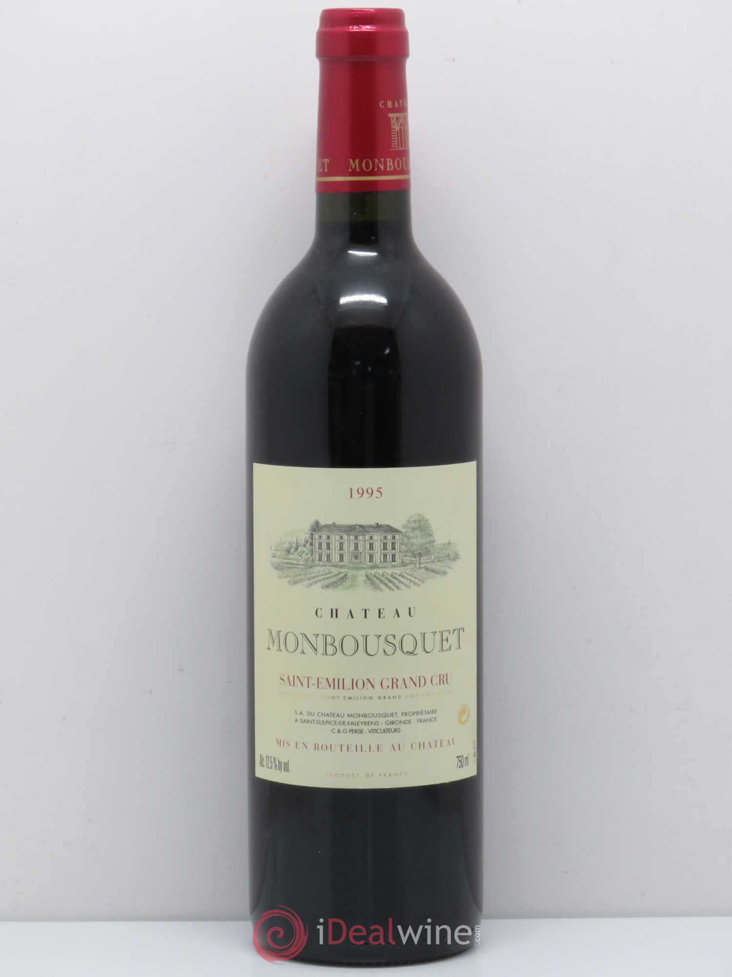 Château Monbousquet Grand Cru Classé 1995 - Lot de 1 bouteille - 0