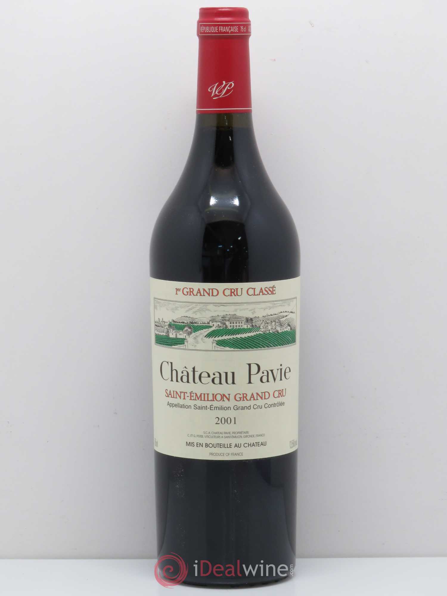 Château Pavie 1er Grand Cru Classé A 2001 - Lot de 1 bouteille - 0