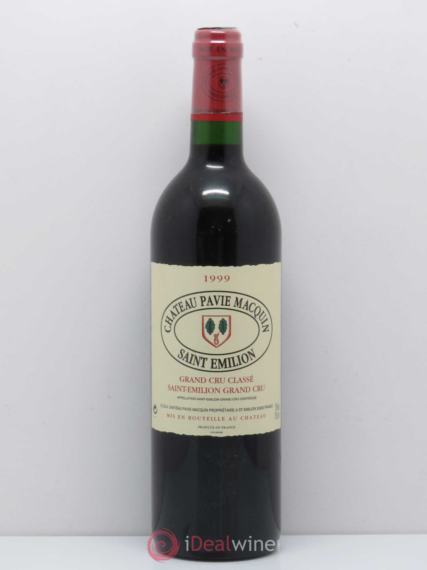 Château Pavie Macquin 1er Grand Cru Classé B 1999 - Lot de 1 bouteille - 0