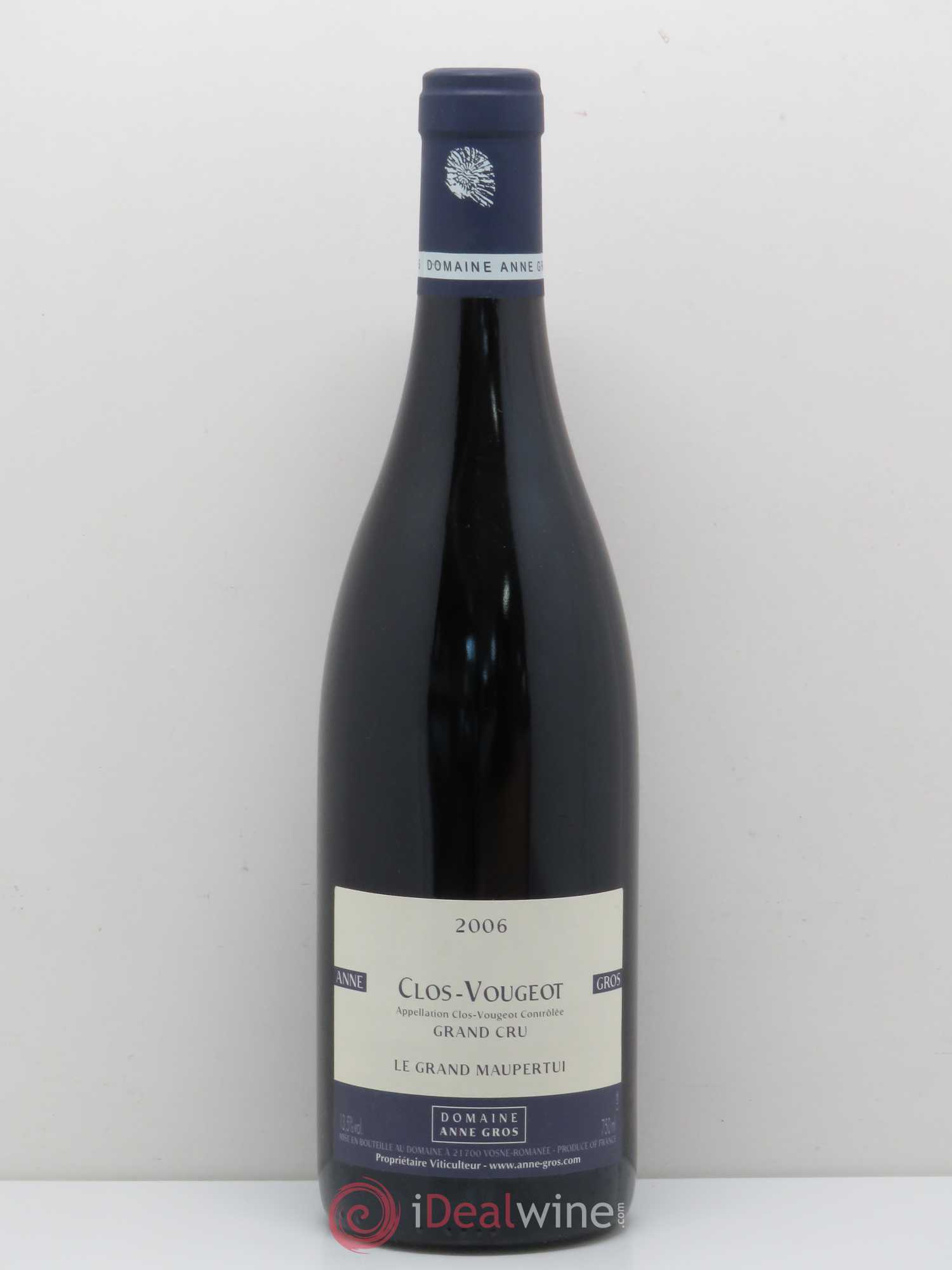 Clos de Vougeot Grand Cru Le Grand Maupertui Anne Gros 2006 - Lot de 1 bouteille - 0