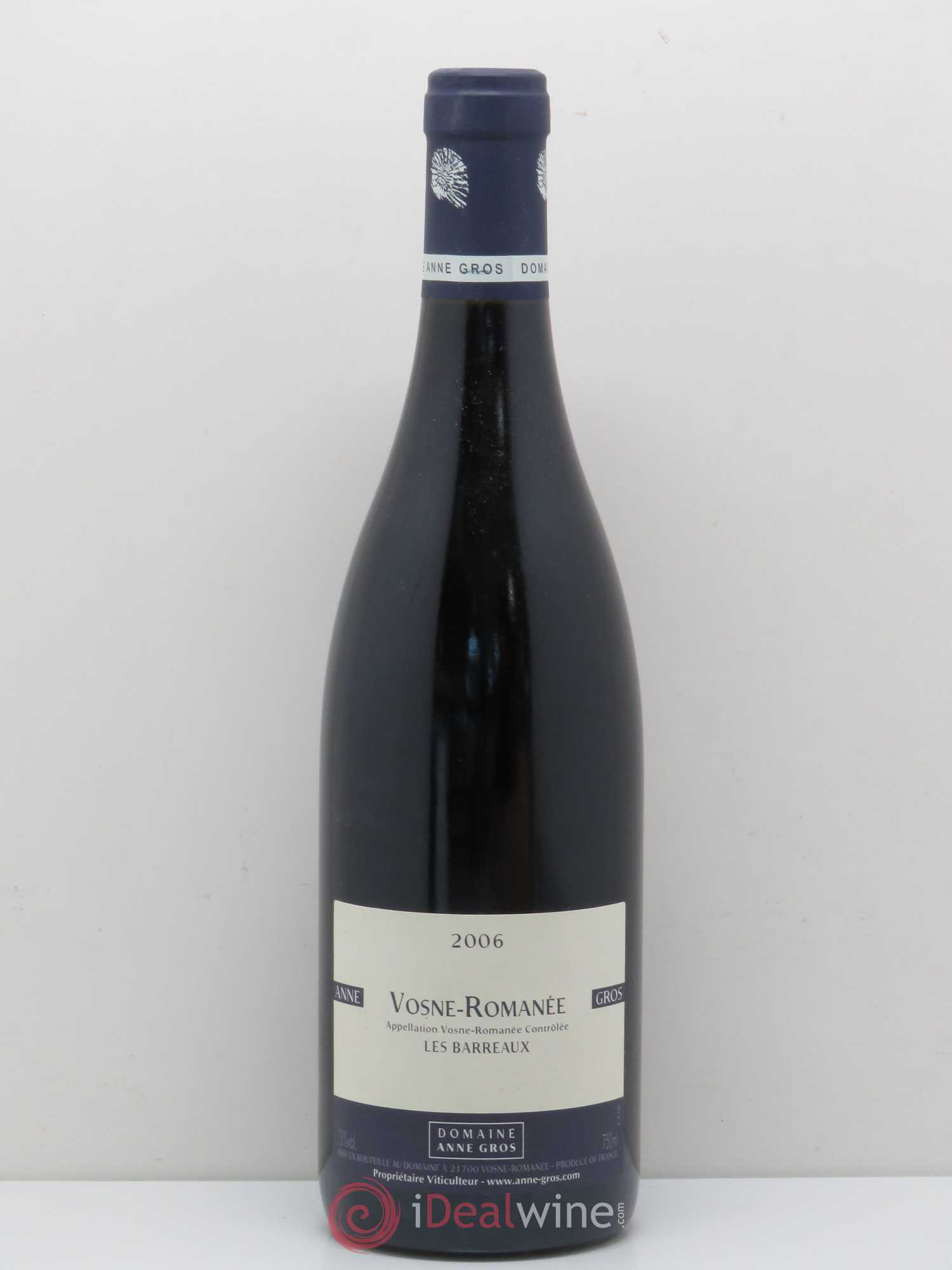 Vosne-Romanée Les Barreaux Anne Gros 2006 - Lot de 1 bouteille - 0