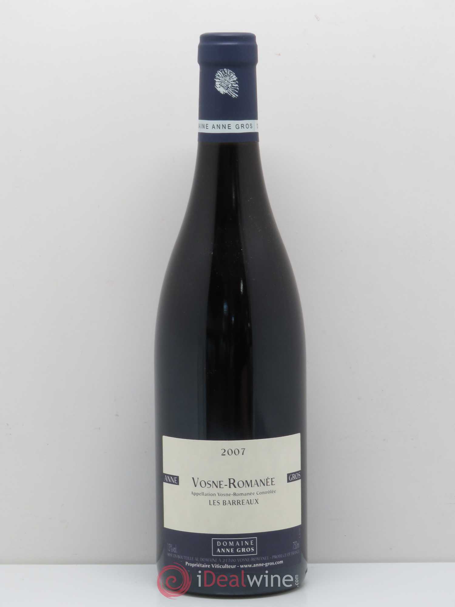 Vosne-Romanée Les Barreaux Anne Gros 2007 - Lot de 1 bouteille - 0