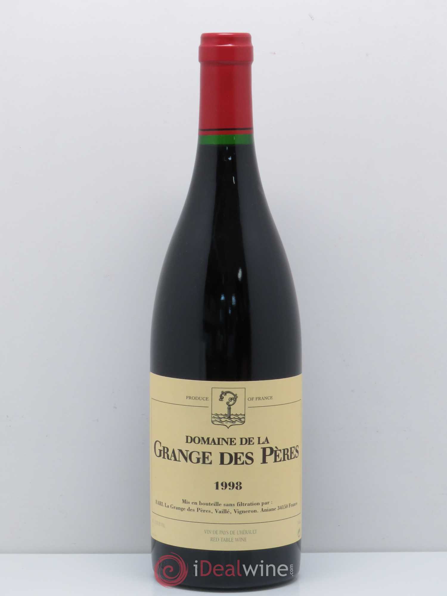 Pays d'Hérault Grange des Pères Laurent Vaillé 1998 - Lot de 1 bouteille - 0