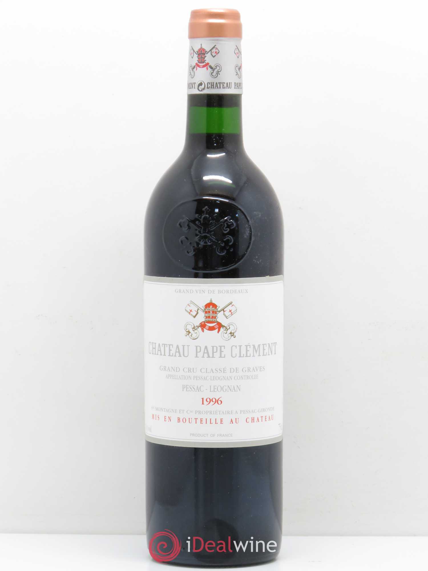 Château Pape Clément Cru Classé de Graves 1996 - Lot de 1 bouteille - 0