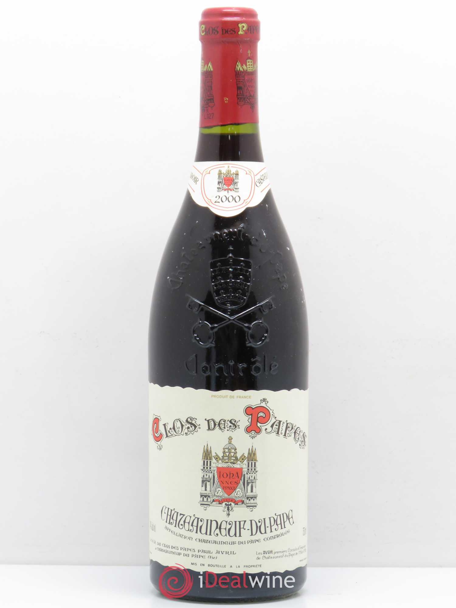 Châteauneuf-du-Pape Clos des Papes - Paul Avril 2000 - Lot de 1 bouteille - 0
