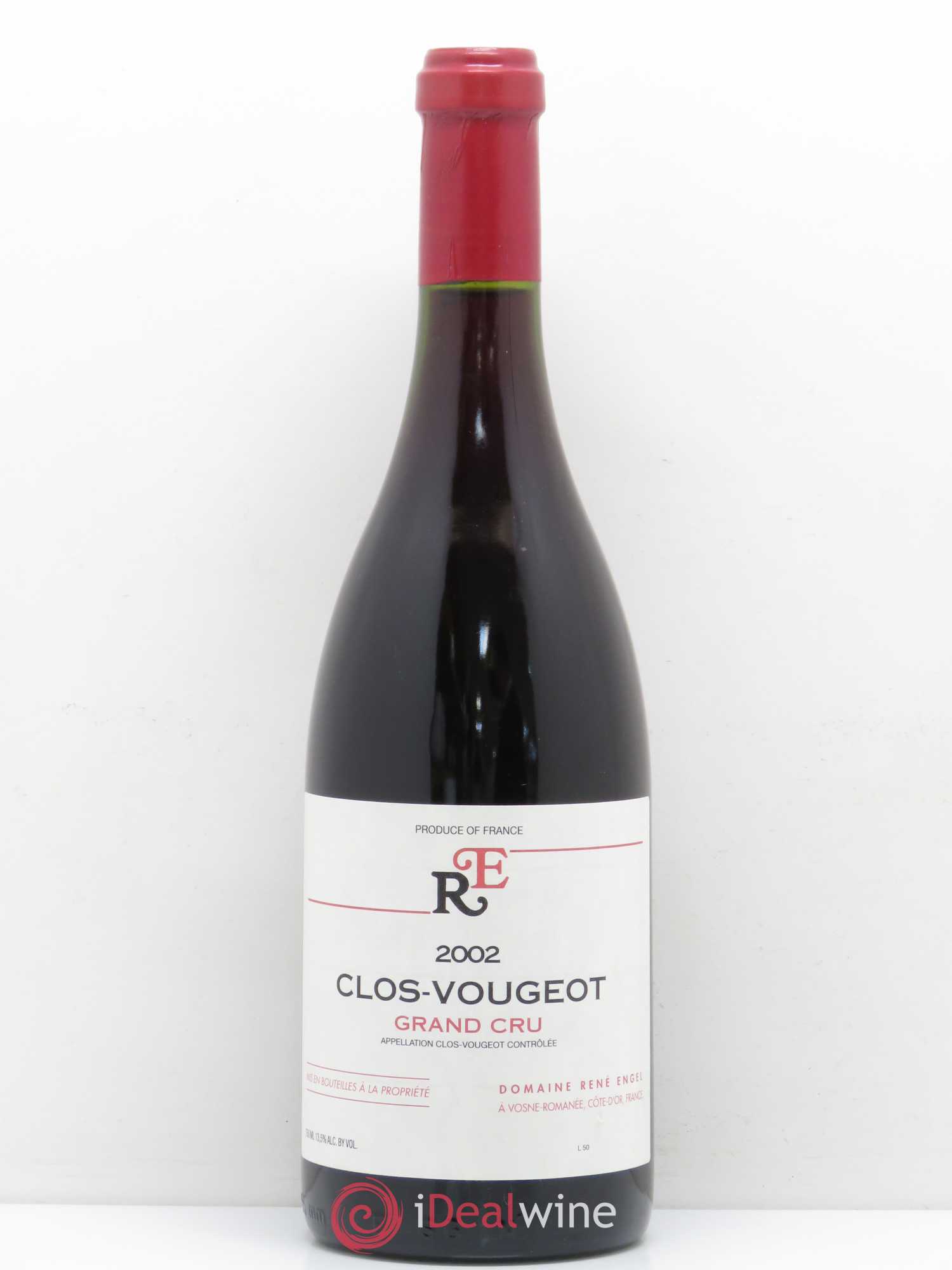Clos de Vougeot Grand Cru Domaine René Engel - Domaine Eugénie 2002 - Lot de 1 bouteille - 0
