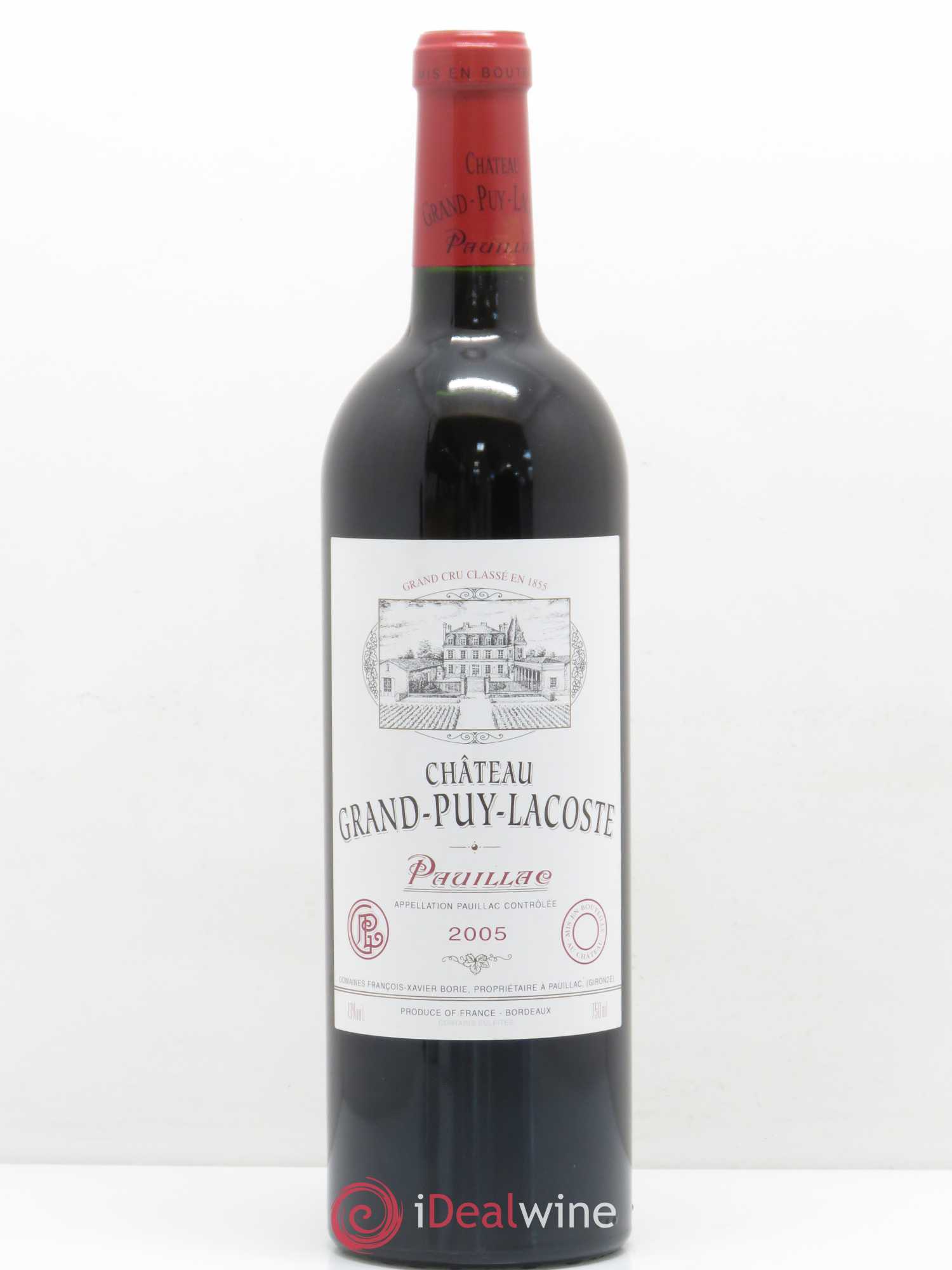 Château Grand Puy Lacoste 5ème Grand Cru Classé 2005 - Lot de 1 bouteille - 0
