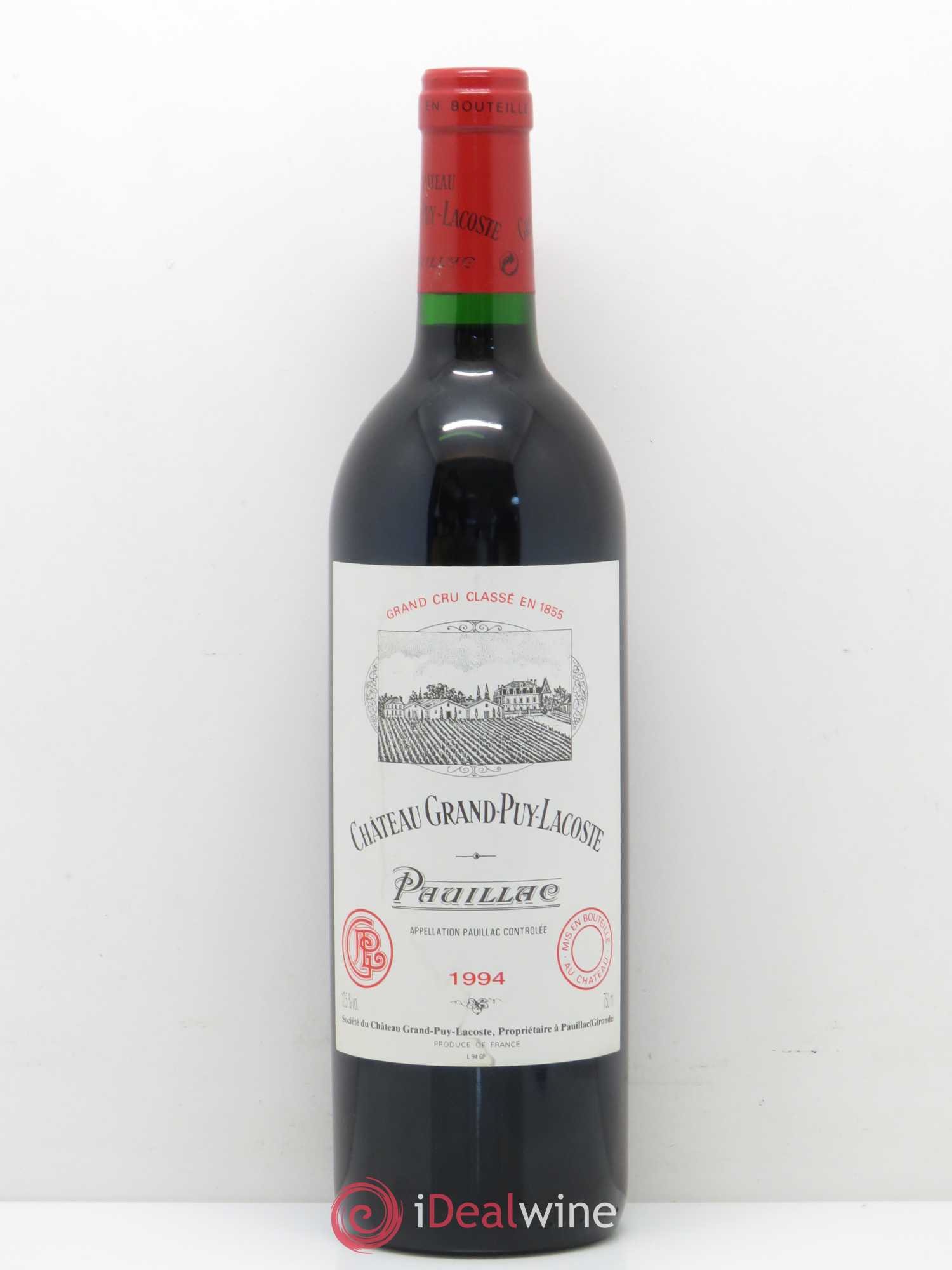 Château Grand Puy Lacoste 5ème Grand Cru Classé 1994 - Lot de 1 bouteille - 0