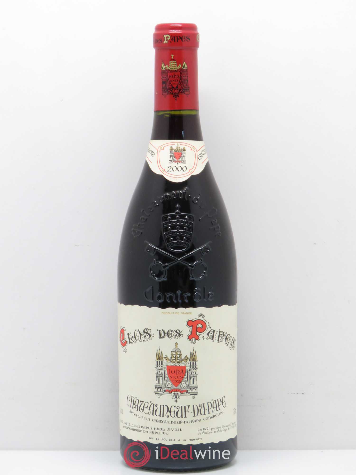 Châteauneuf-du-Pape Clos des Papes - Paul Avril 2000 - Lot de 1 bouteille - 0