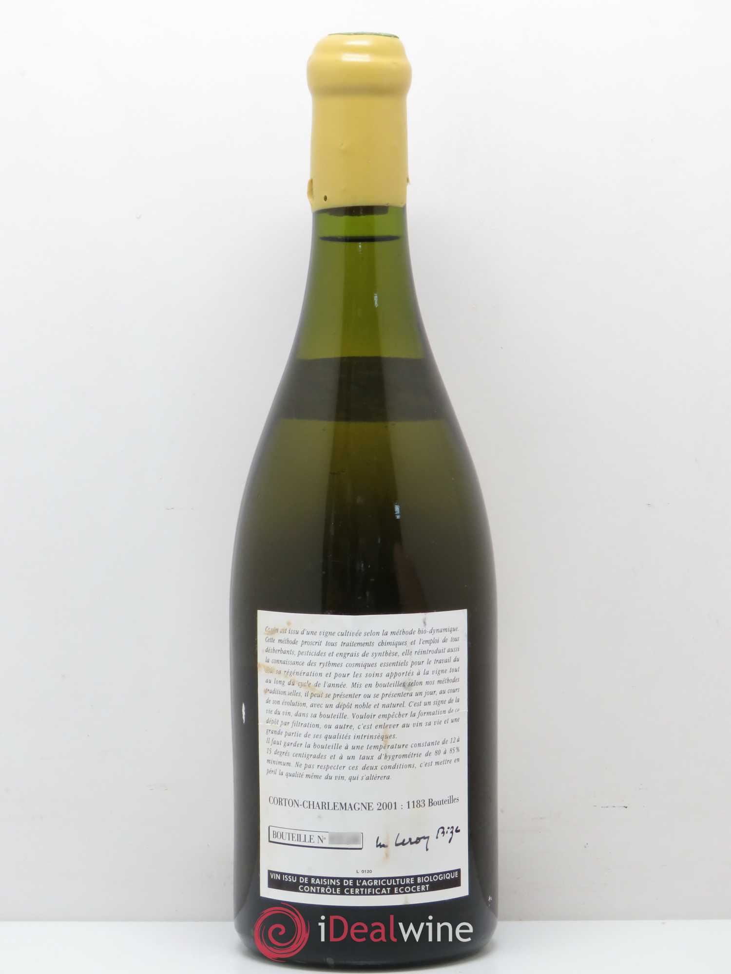 Corton-Charlemagne Grand Cru Leroy (Domaine) 2001 - Lotto di 1 bottiglia - 1