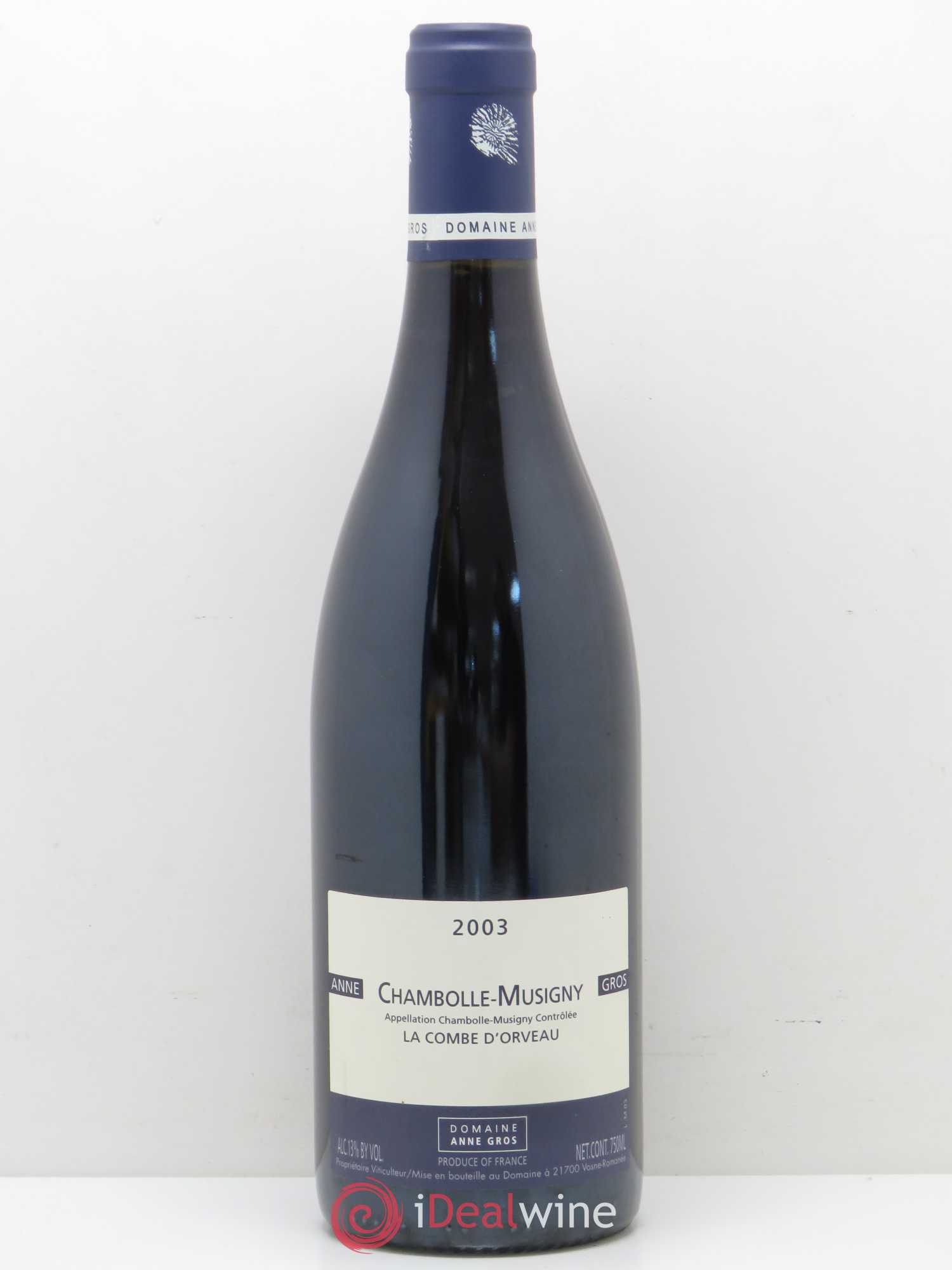 Chambolle-Musigny La Combe d'Orveau Anne Gros 2003 - Lot de 1 bouteille - 0