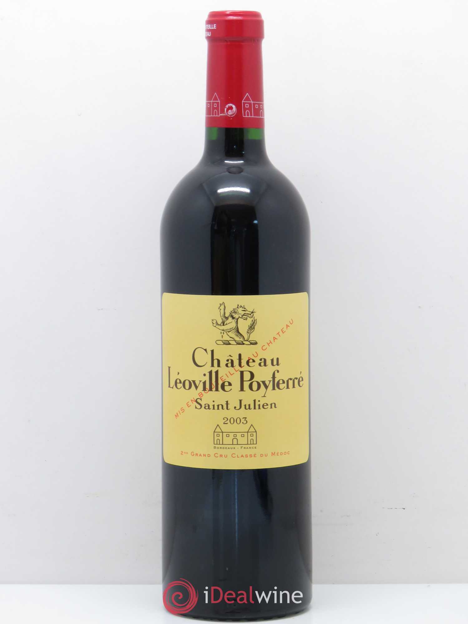 Château Léoville Poyferré 2ème Grand Cru Classé 2003 - Lot de 1 bouteille - 0