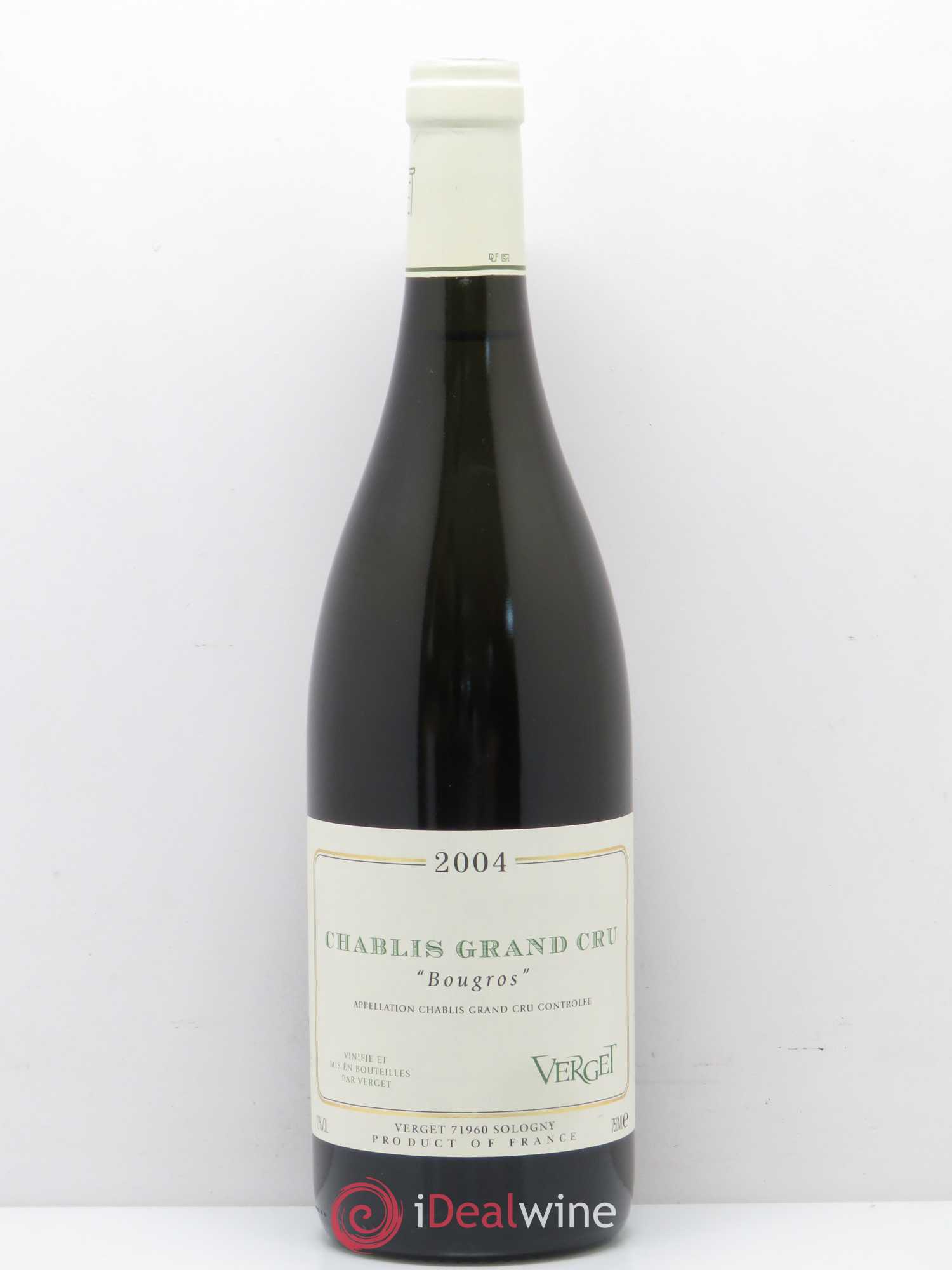 Chablis Grand Cru Bougros Verget 2004 - Posten von 1 Flasche - 0