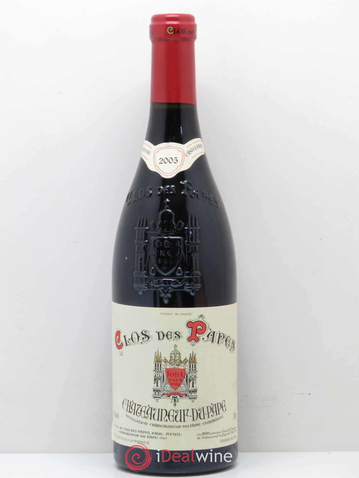 Châteauneuf-du-Pape Clos des Papes - Paul Avril 2005 - Lot de 1 bouteille - 0