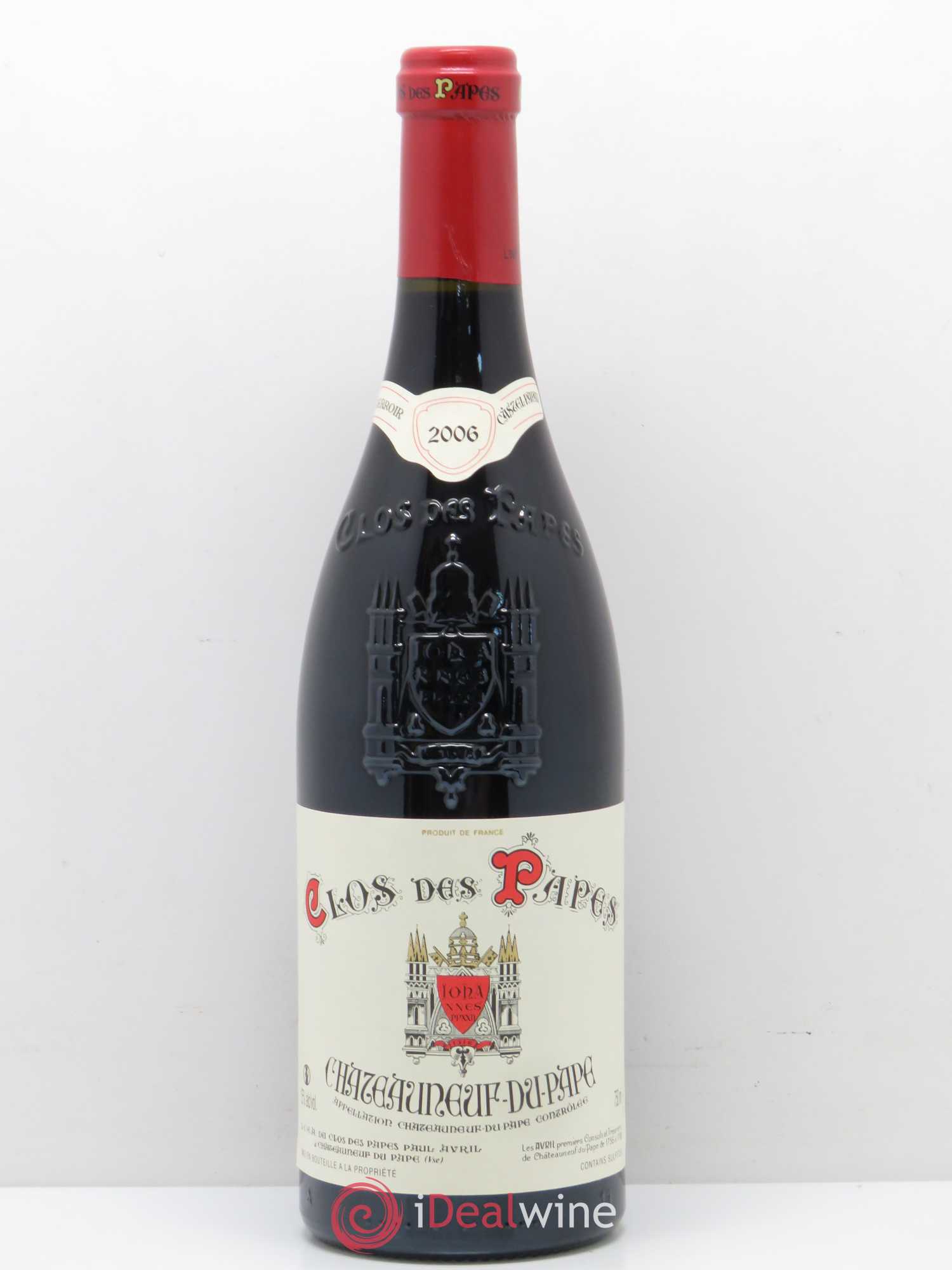 Châteauneuf-du-Pape Clos des Papes - Paul Avril 2006 - Lot de 1 bouteille - 0