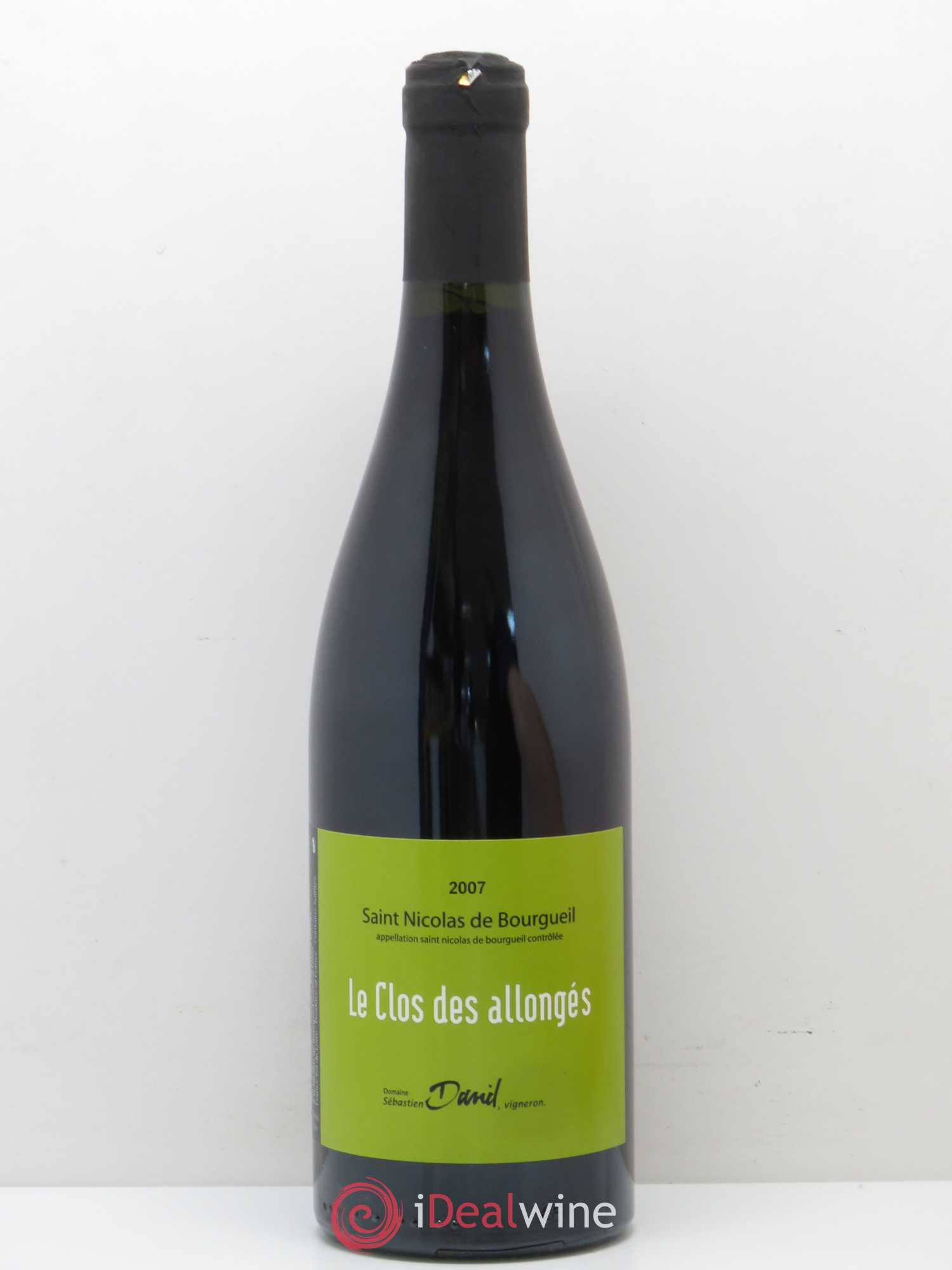 Saint-Nicolas de Bourgueil Le Clos des allongés Sebastien David 2007 - Posten von 1 Flasche - 0