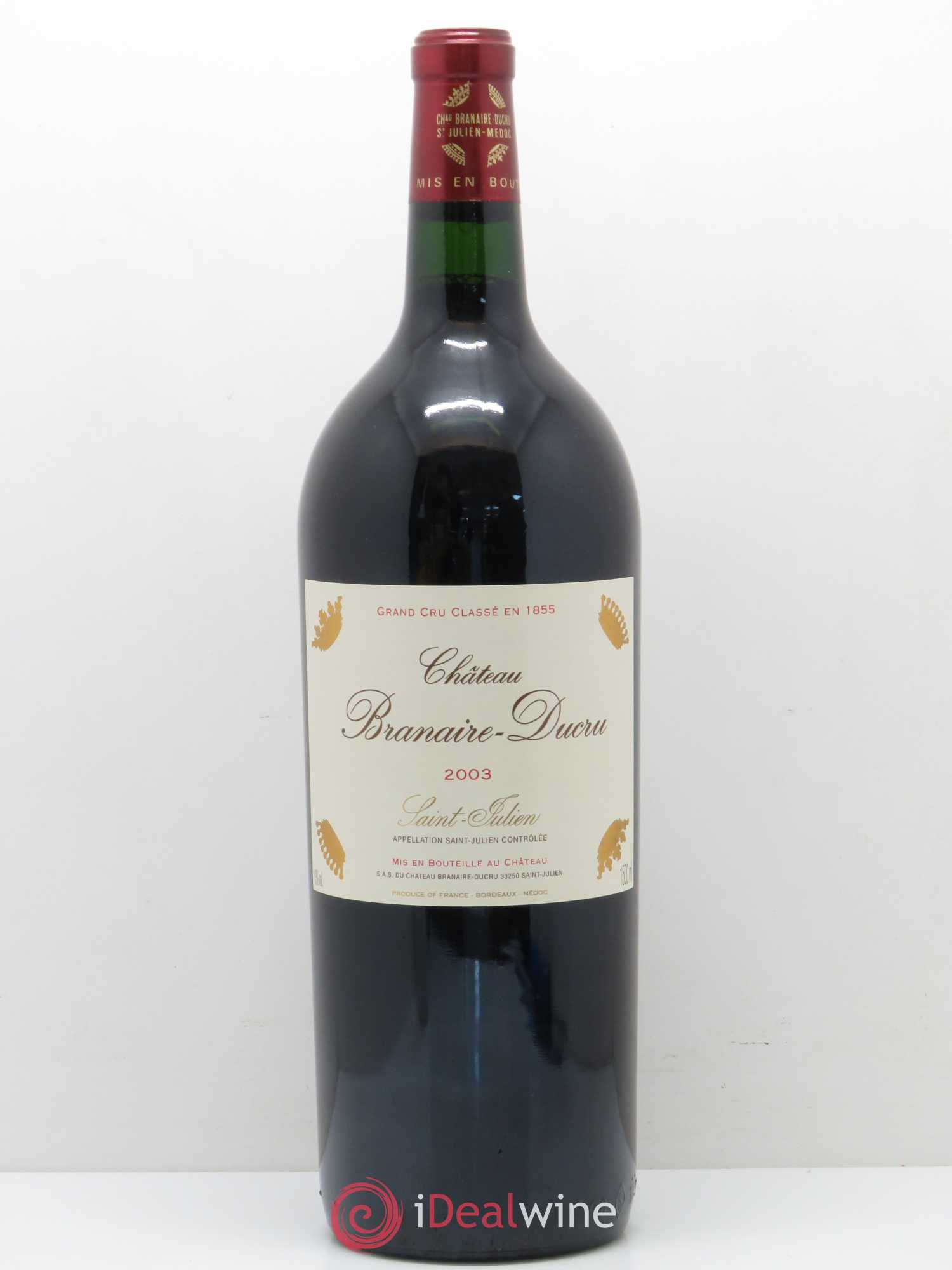 Château Branaire Ducru 4ème Grand Cru Classé 2003 - Lot de 1 magnum - 0