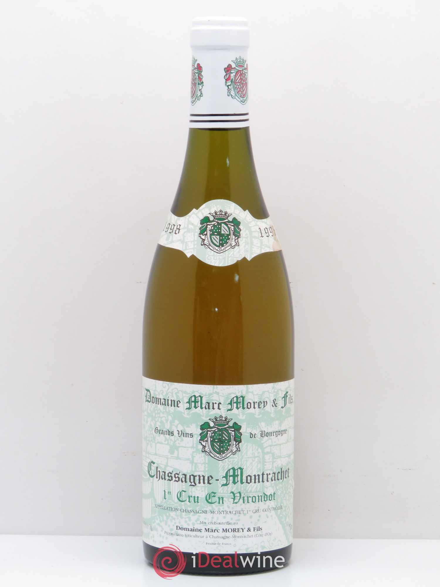 Chassagne-Montrachet 1er Cru En Virondot Marc Morey 1998 - Posten von 1 Flasche - 0