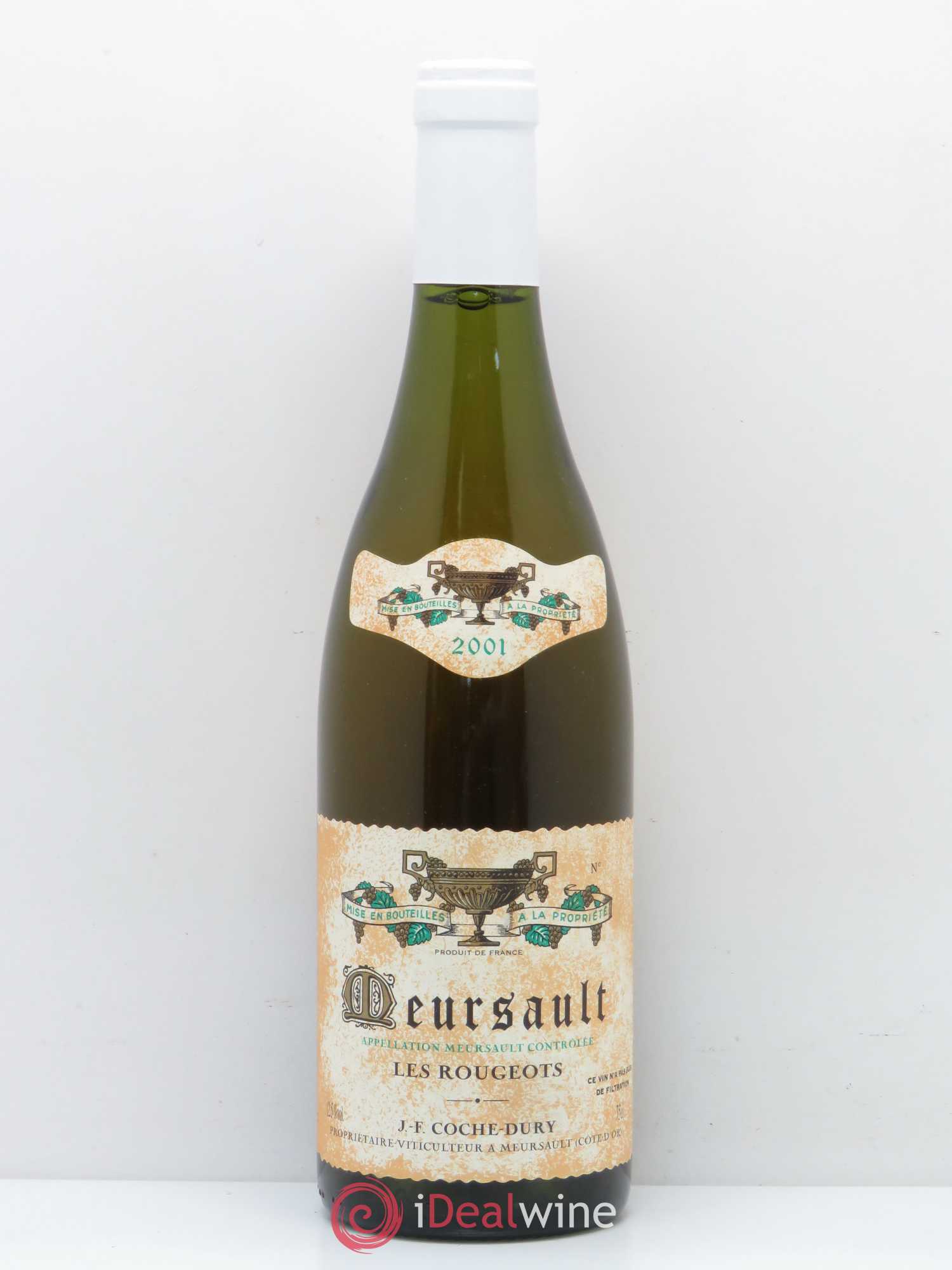 Meursault Les Rougeots Coche Dury (Domaine) 2001 - Lot de 1 bouteille - 0
