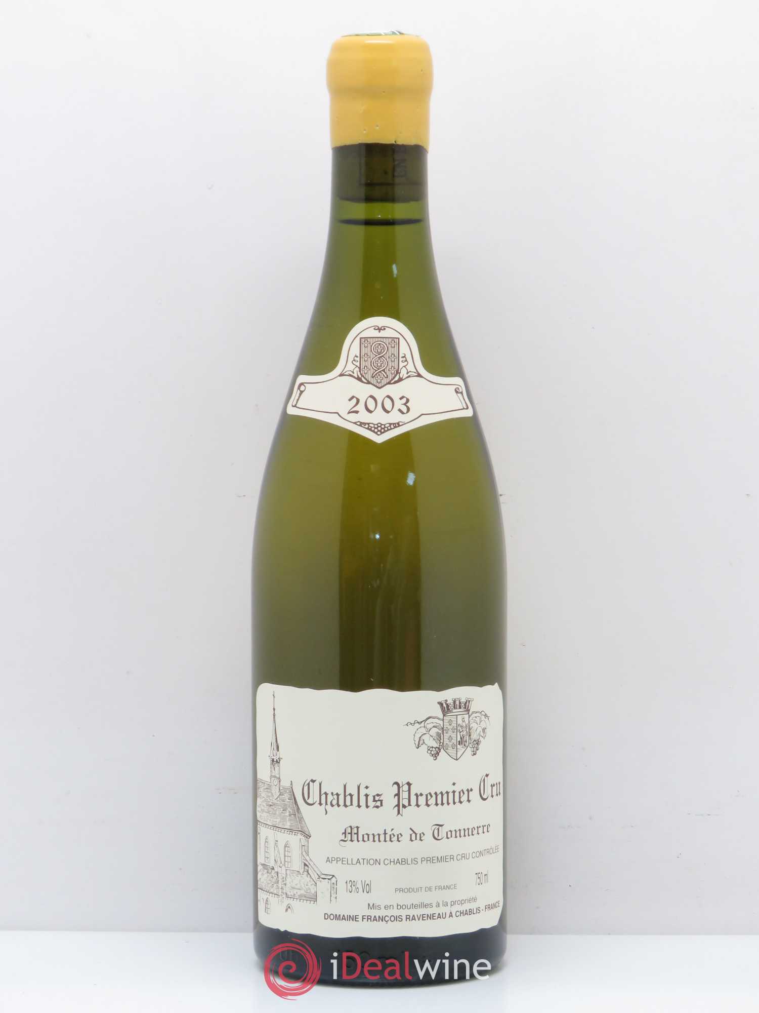 Chablis 1er Cru Montée de Tonnerre Raveneau (Domaine) 2003 - Lot de 1 bouteille - 0