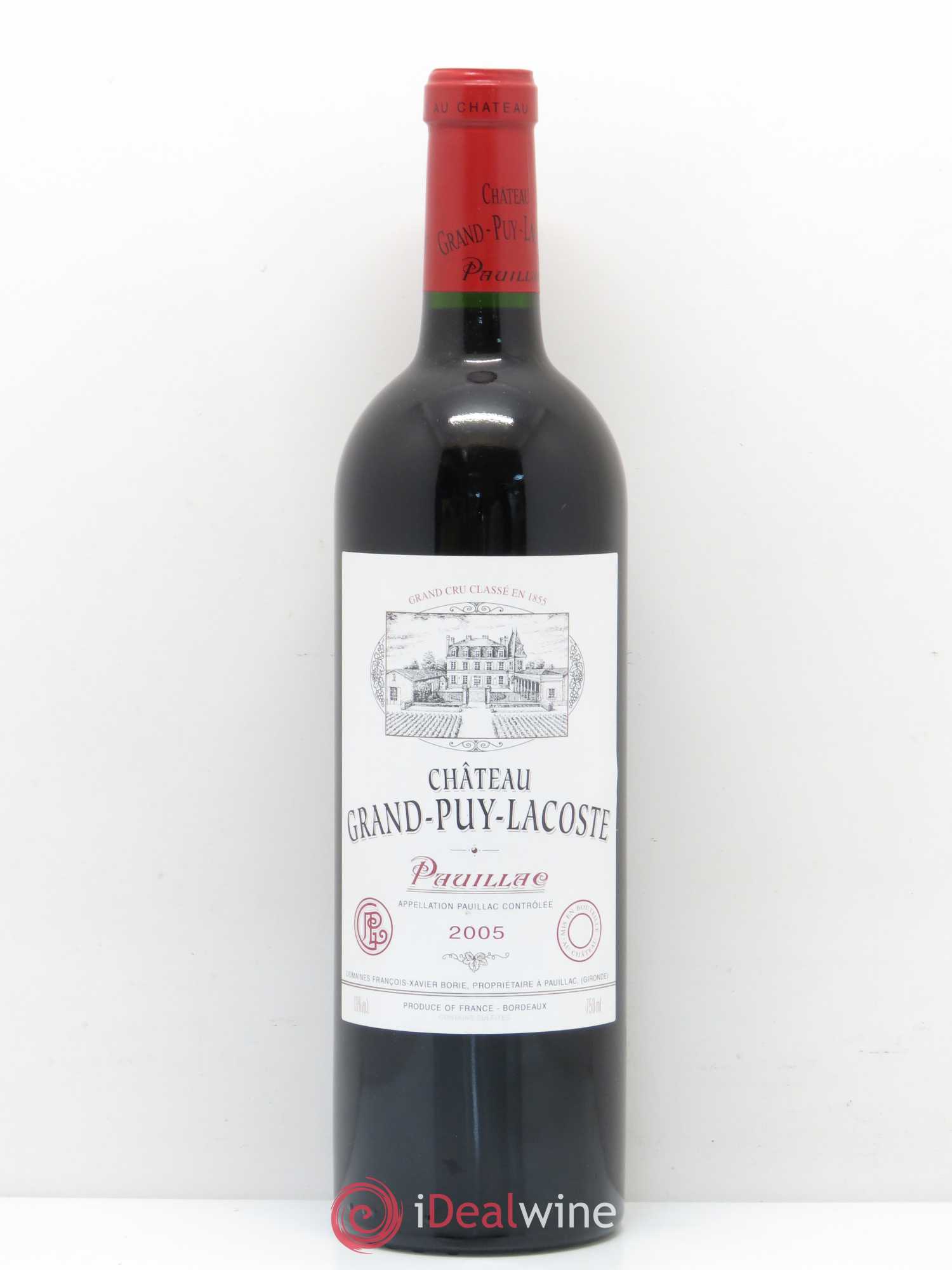 Château Grand Puy Lacoste 5ème Grand Cru Classé 2005 - Lot de 1 bouteille - 0