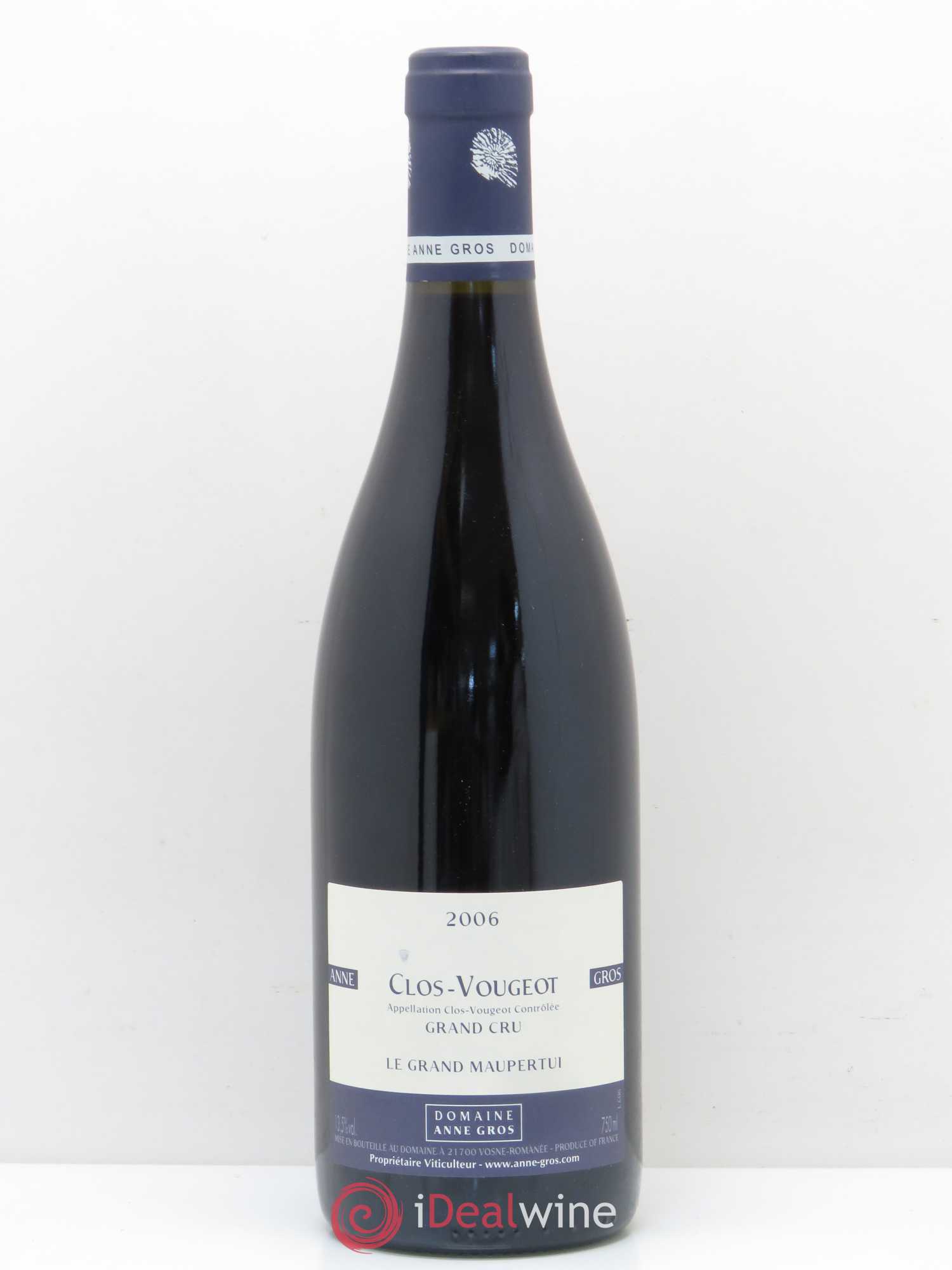 Clos de Vougeot Grand Cru Le Grand Maupertui Anne Gros 2006 - Lot de 1 bouteille - 0