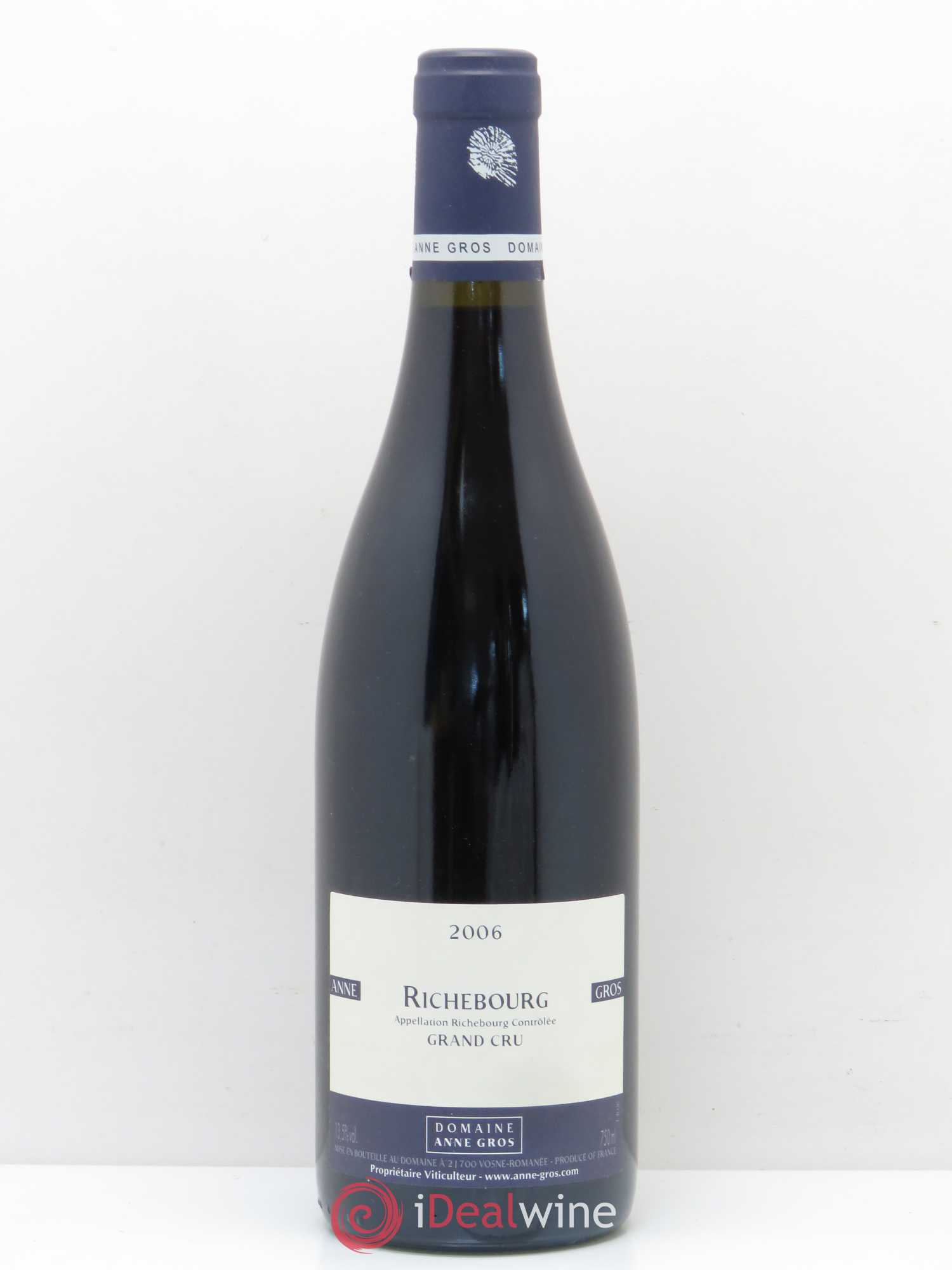 Richebourg Grand Cru Anne Gros 2006 - Lot de 1 bouteille - 0