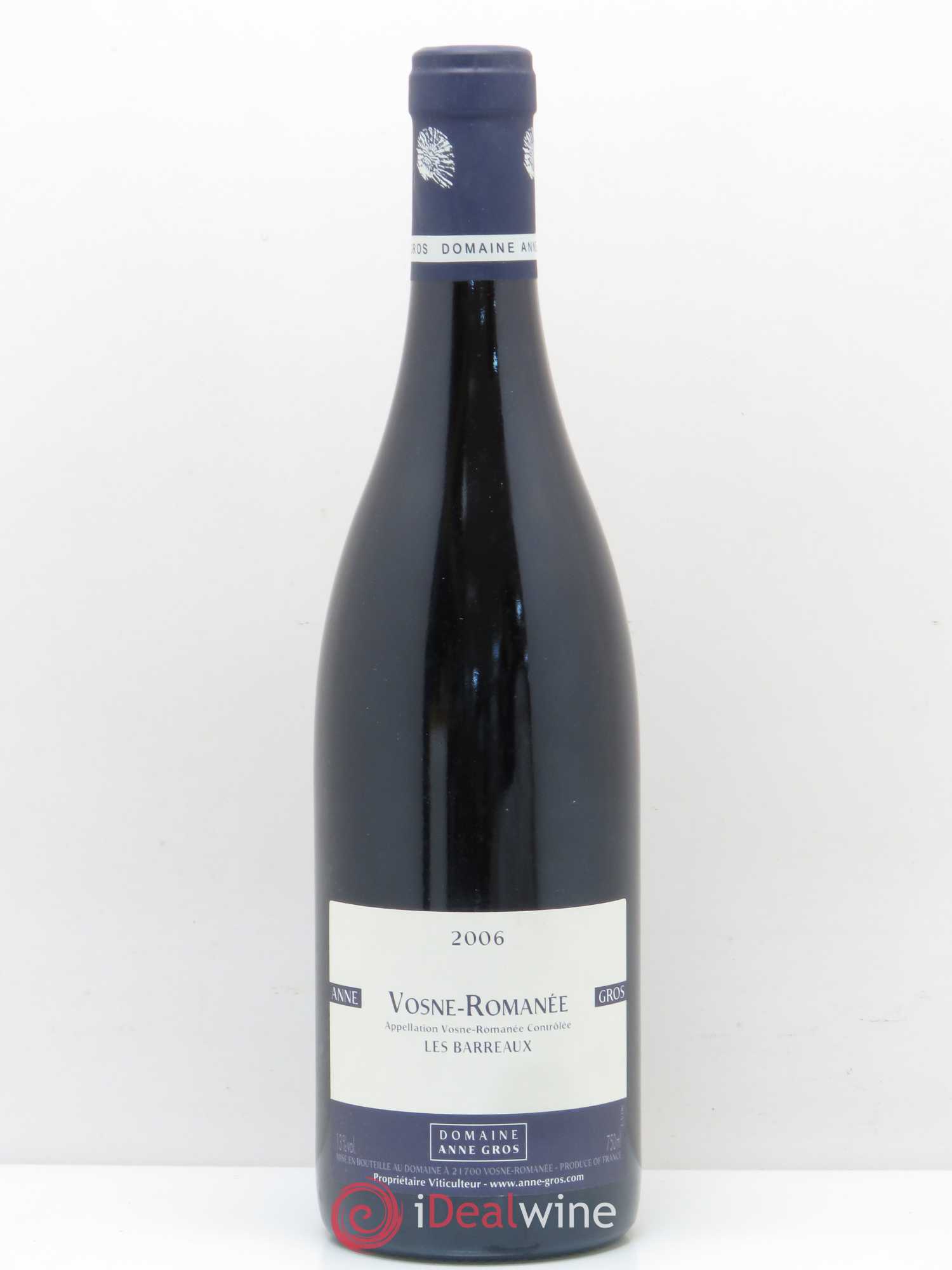 Vosne-Romanée Les Barreaux Anne Gros 2006 - Lot de 1 bouteille - 0