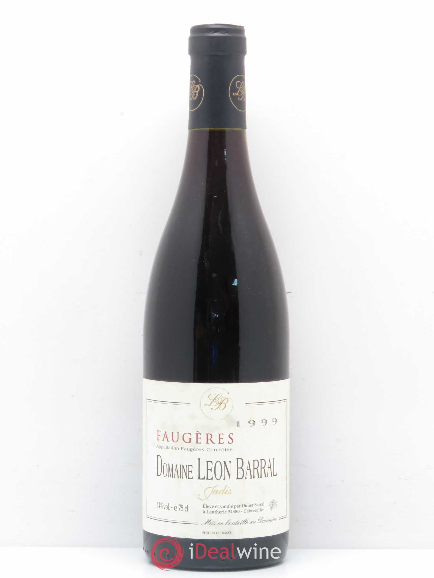 Faugères Jadis Domaine Léon Barral 1999 - Lot de 1 bouteille - 0