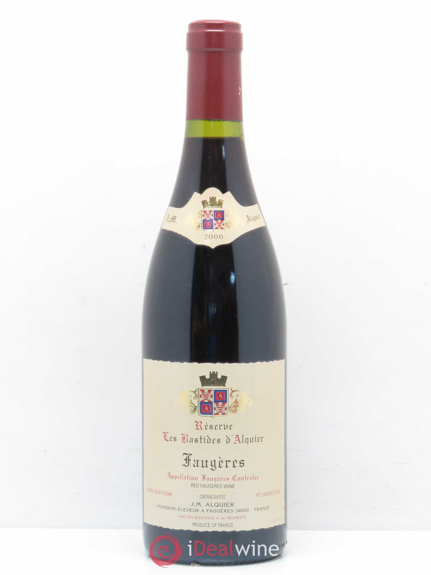 Faugères Domaine Jean-Michel Alquier Les Bastides d'Alquier 2000 - Lot de 1 bouteille - 0