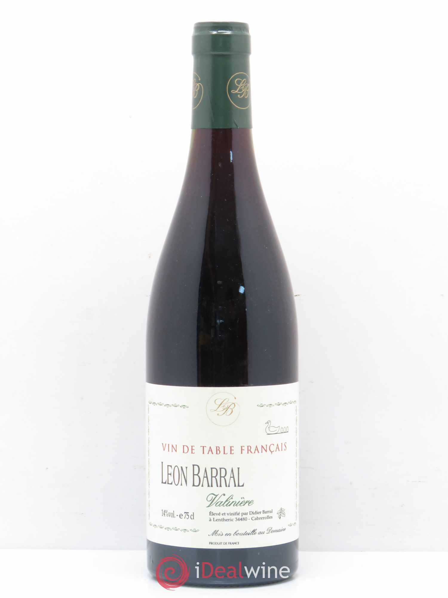 Vin de table Valinière Léon Barral 2000 - Posten von 1 Flasche - 0