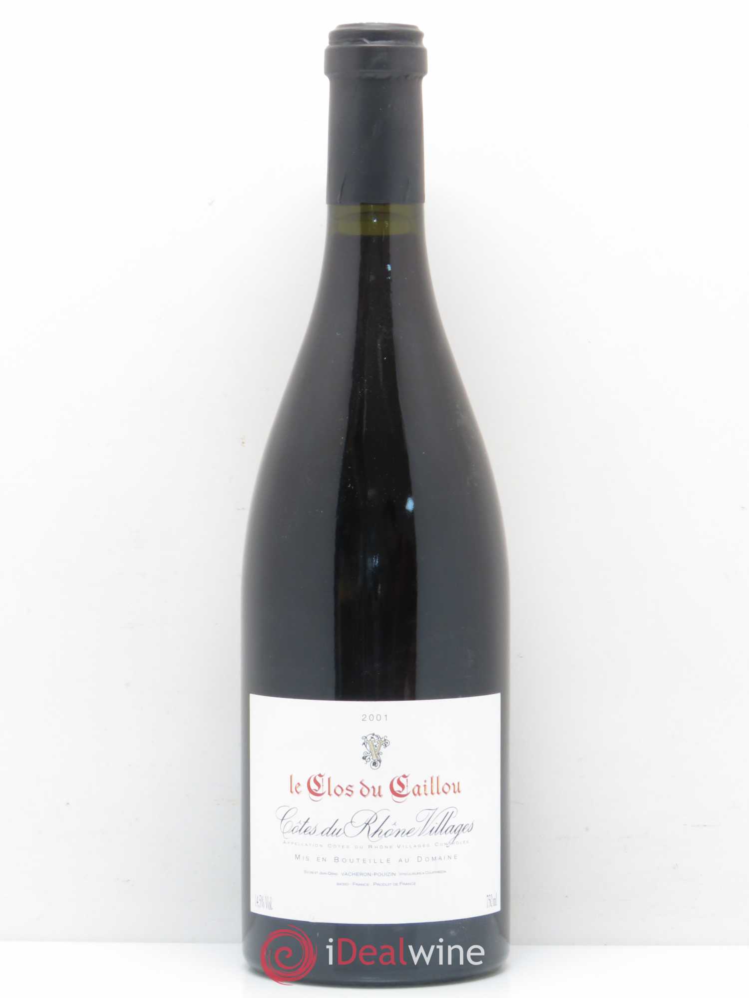 Côtes-du-Rhône Domaine Le Clos du Caillou Sylvie Vacheron 2001 - Posten von 1 Flasche - 0