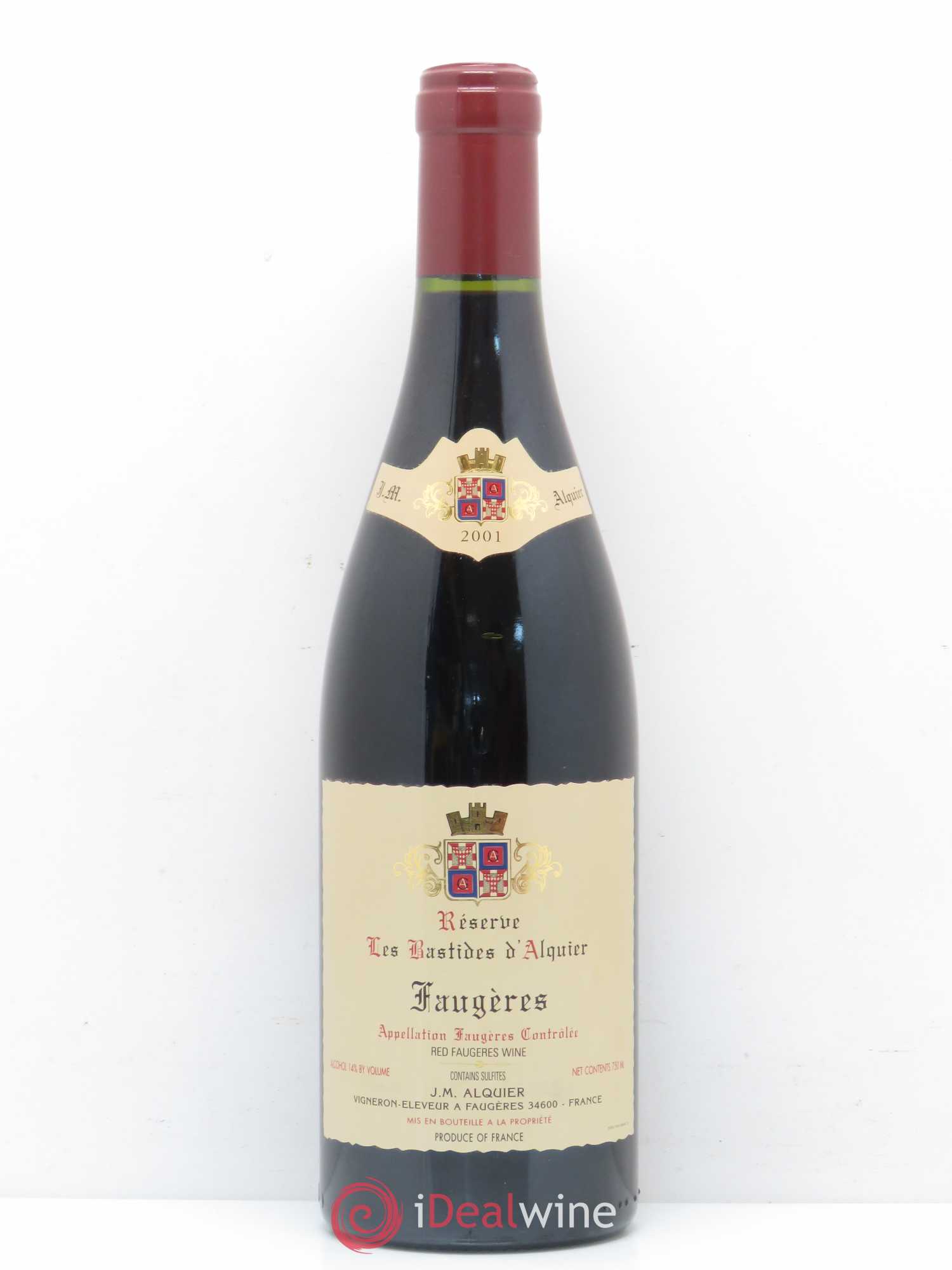 Faugères Domaine Jean-Michel Alquier Les Bastides d'Alquier 2001 - Lot de 1 bouteille - 0