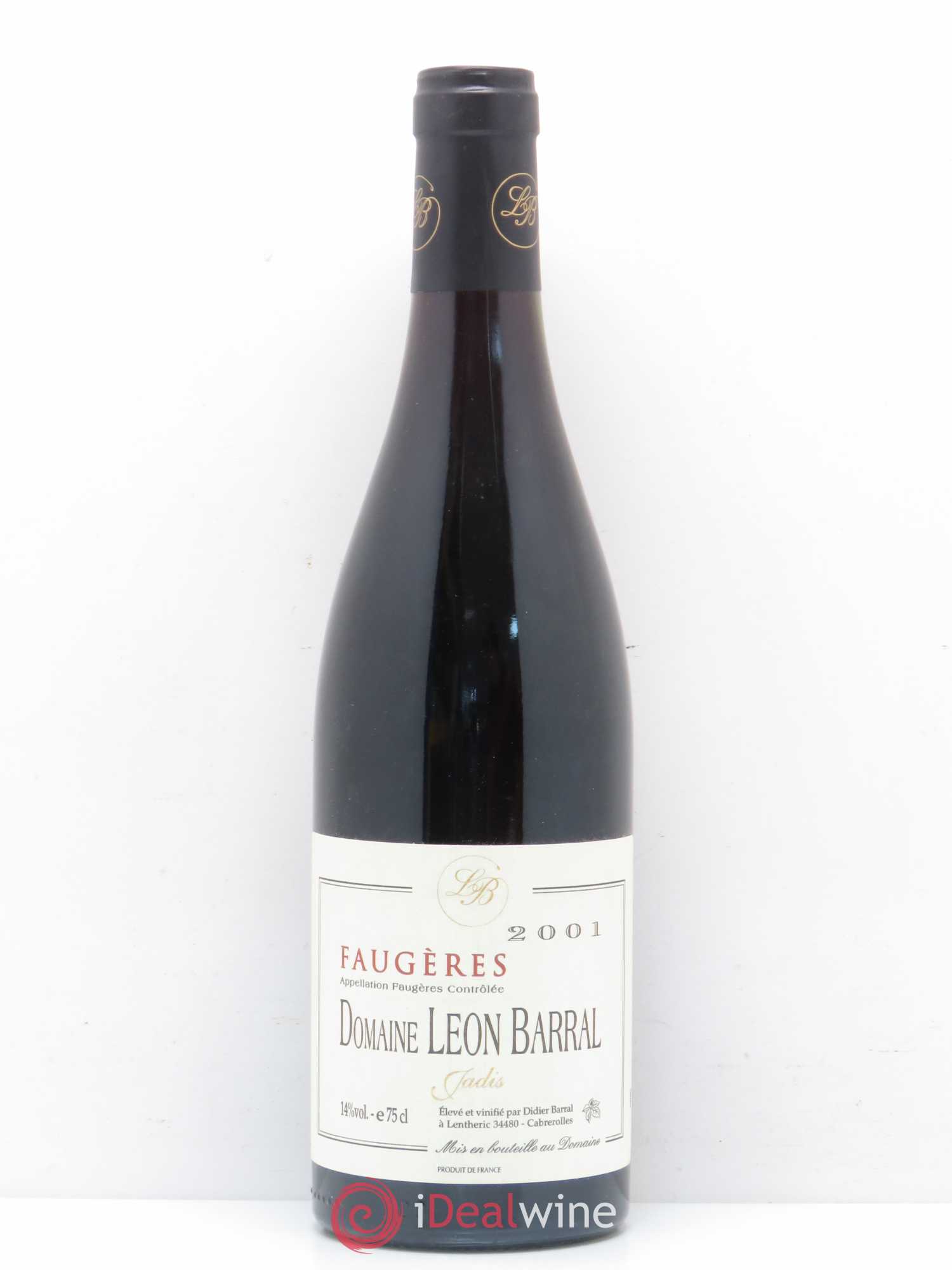 Faugères Jadis Domaine Léon Barral 2001 - Lot de 1 bouteille - 0