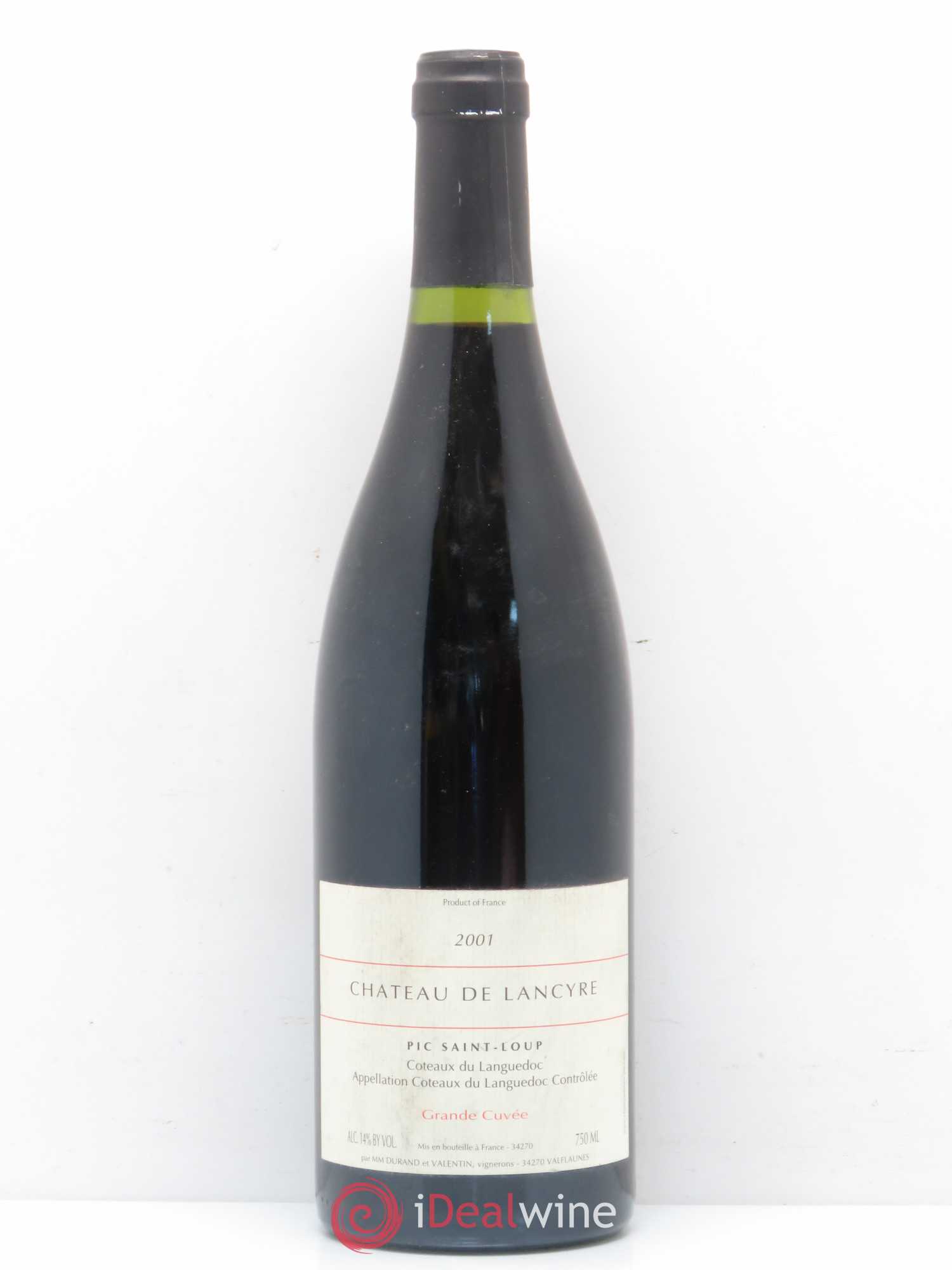 Coteaux du Languedoc Pic Saint-Loup Château de Lancyre Grande Cuvée Familles Durand et Valentin 2001 - Lot of 1 bottle - 0