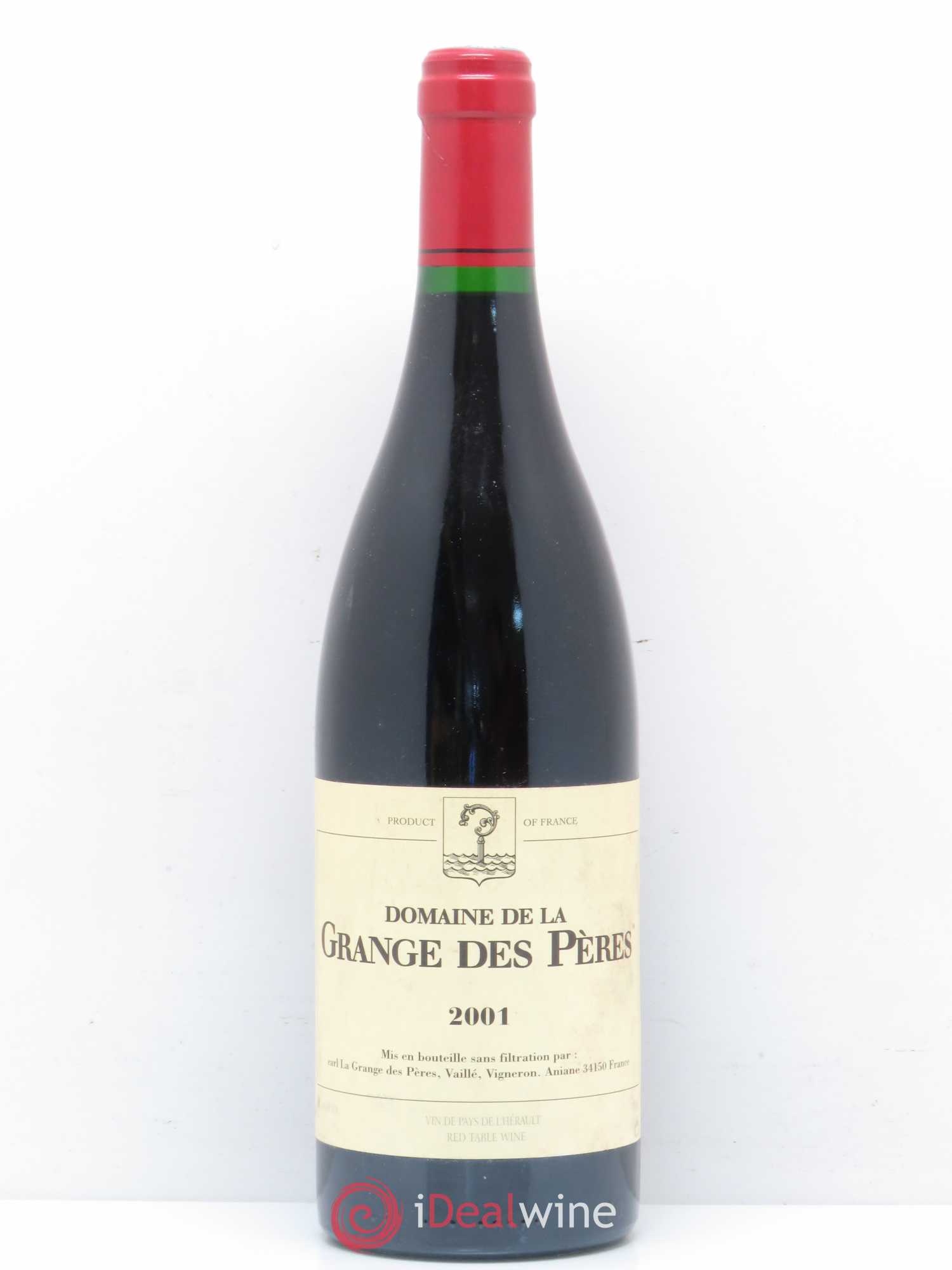 Pays d'Hérault Grange des Pères Laurent Vaillé 2001 - Lot de 1 bouteille - 0