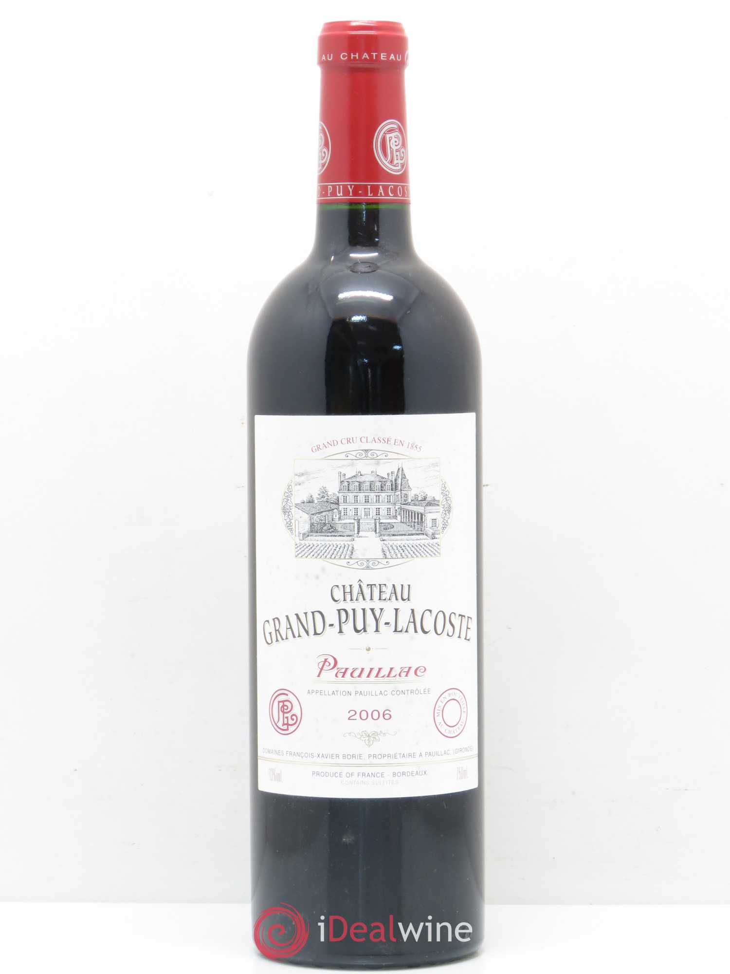 Château Grand Puy Lacoste 5ème Grand Cru Classé 2006 - Lot de 1 bouteille - 0