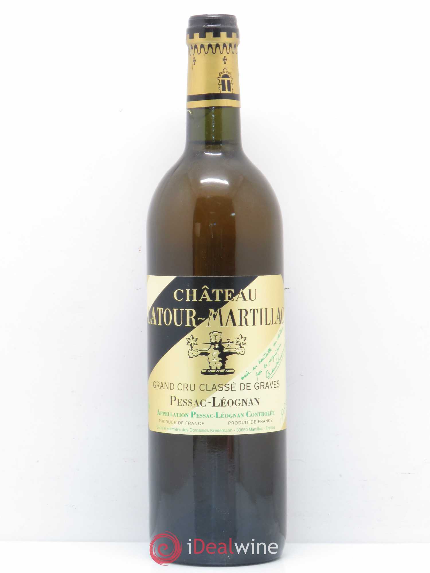 Château Latour-Martillac Cru Classé de Graves 1996 - Lot de 1 bouteille - 0