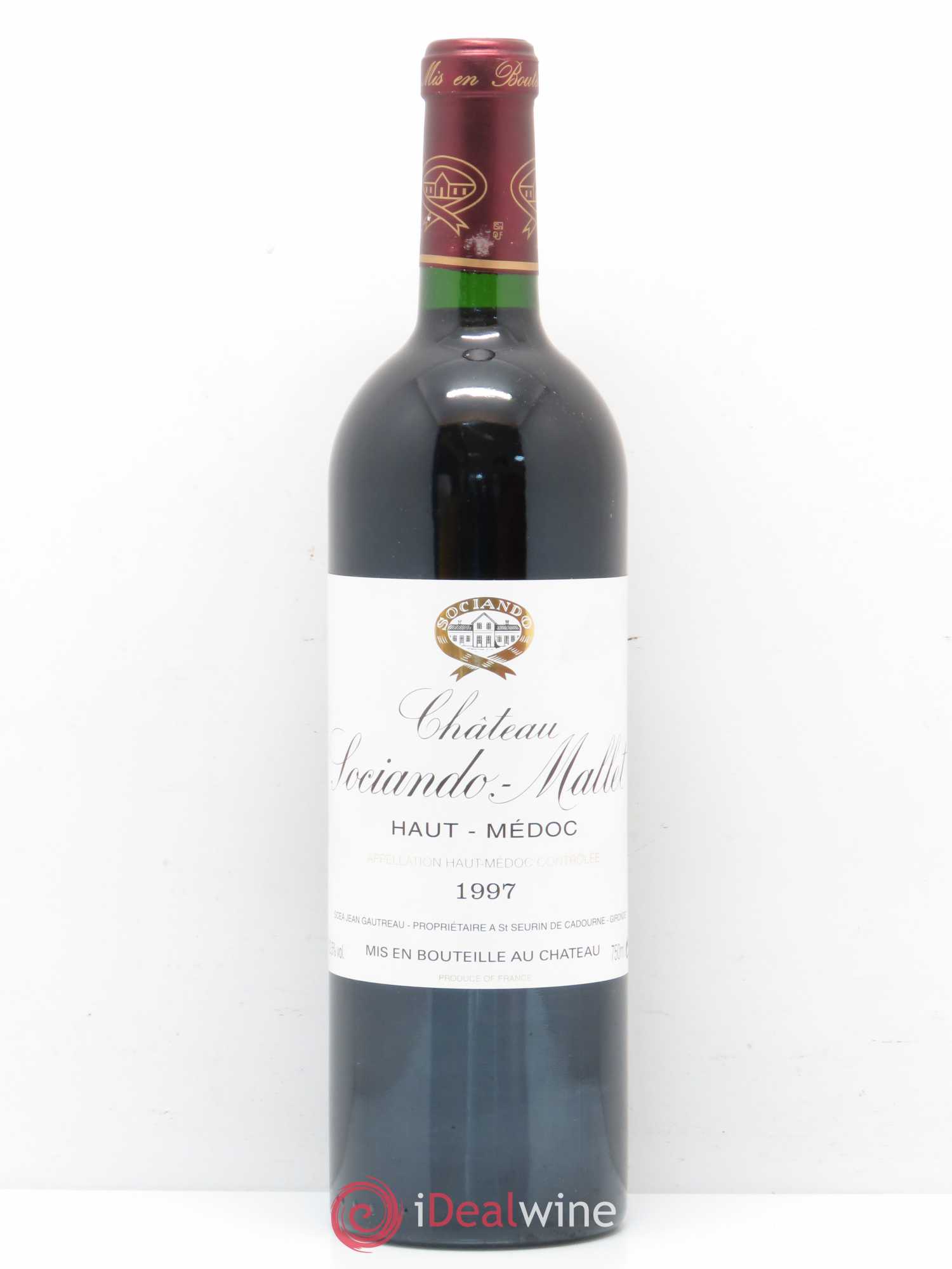 Château Sociando Mallet 1997 - Lot de 1 bouteille - 0