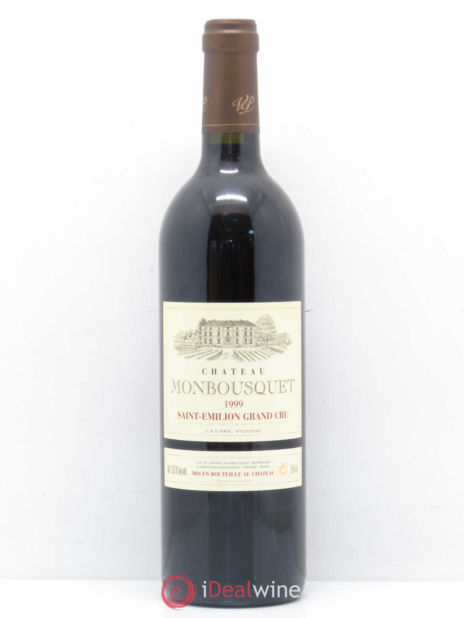 Château Monbousquet Grand Cru Classé 1999 - Lot de 1 bouteille - 0