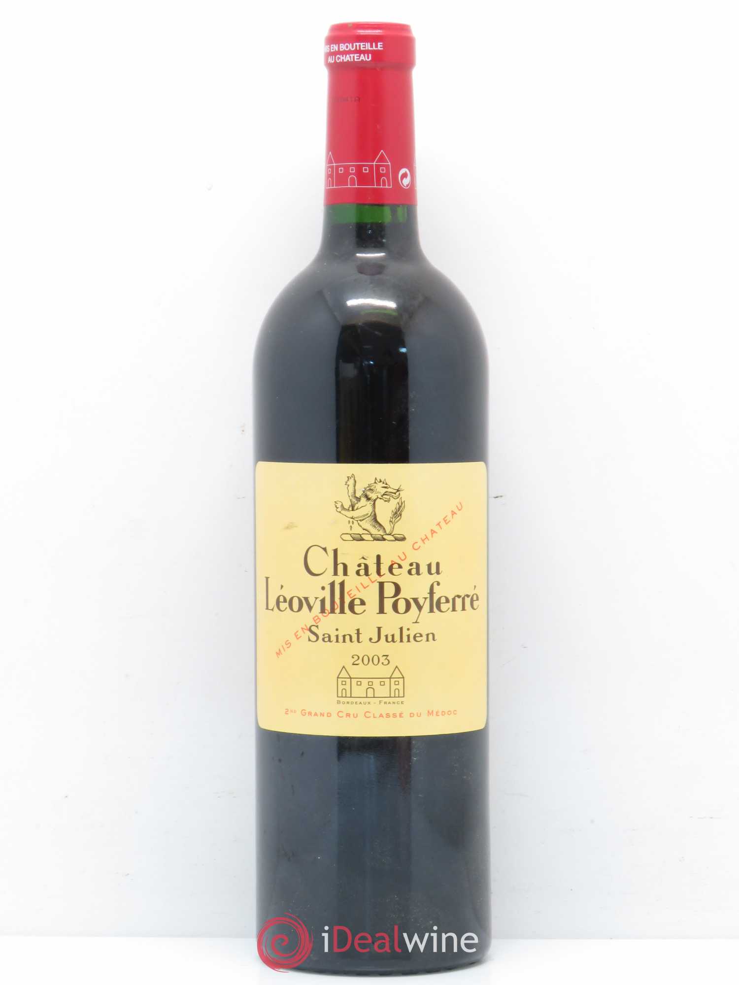 Château Léoville Poyferré 2ème Grand Cru Classé 2003 - Lot de 1 bouteille - 0