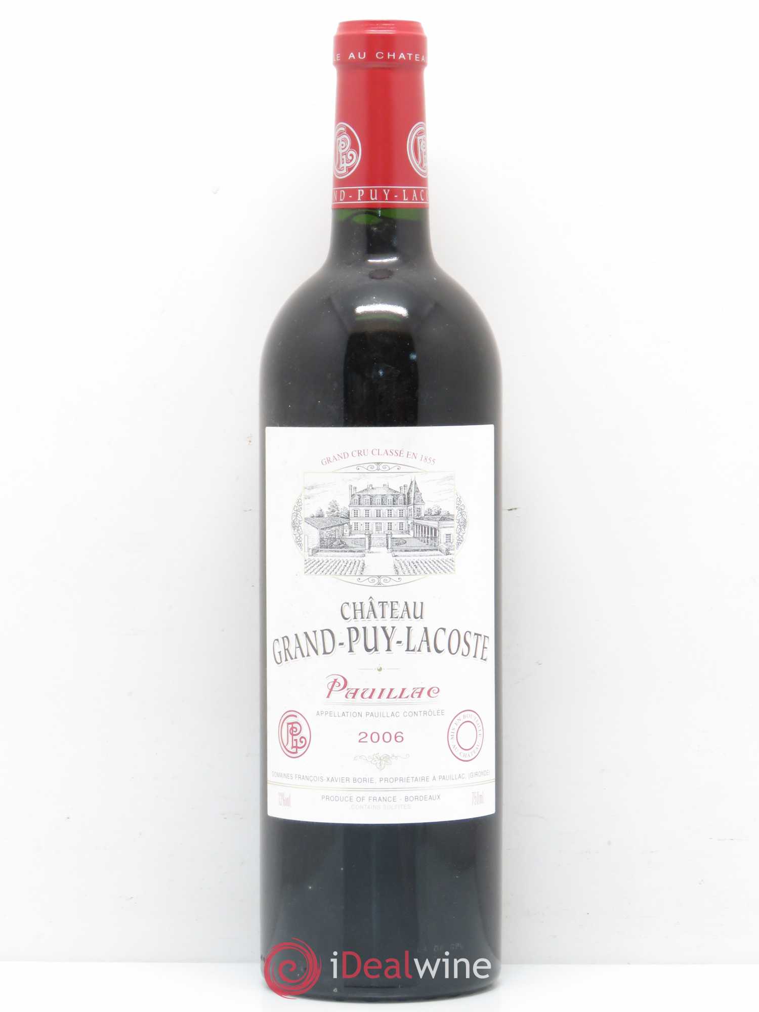Château Grand Puy Lacoste 5ème Grand Cru Classé 2006 - Lot de 1 bouteille - 0