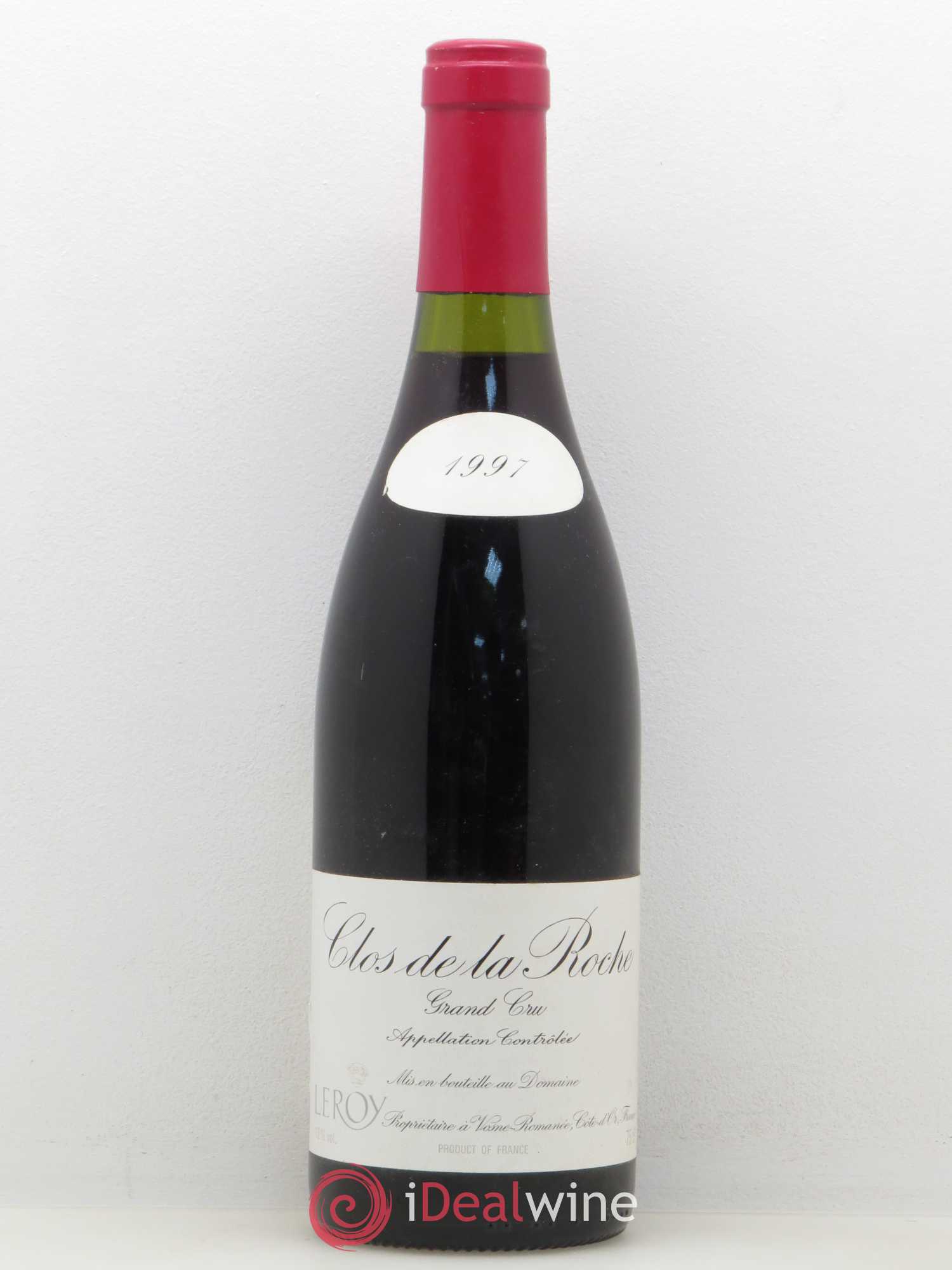 Clos de la Roche Grand Cru Leroy (Domaine) 1997 - Lot de 1 bouteille - 0