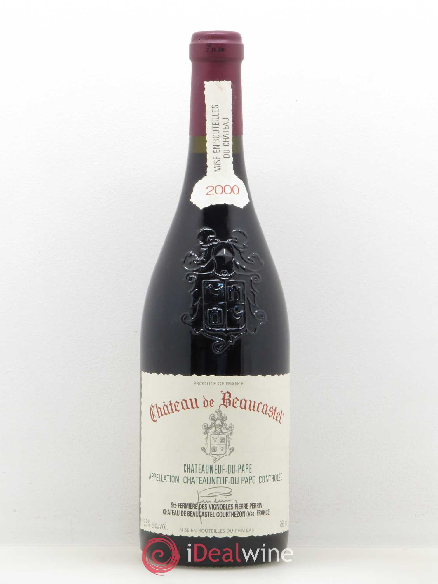 Châteauneuf-du-Pape Château de Beaucastel Famille Perrin 2000 - Lot de 1 bouteille - 0