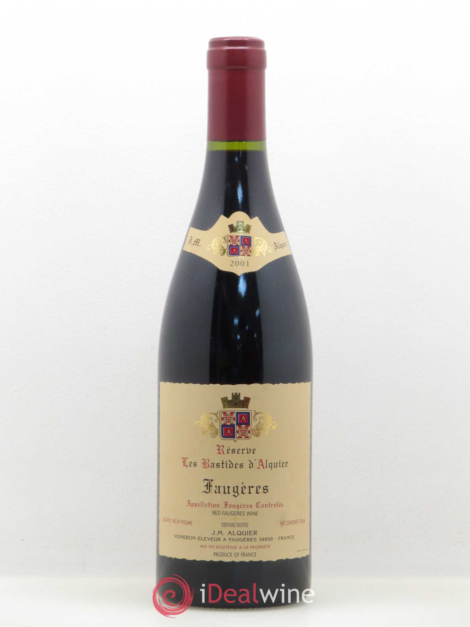 Faugères Domaine Jean-Michel Alquier Les Bastides d'Alquier 2001 - Lot de 1 bouteille - 0