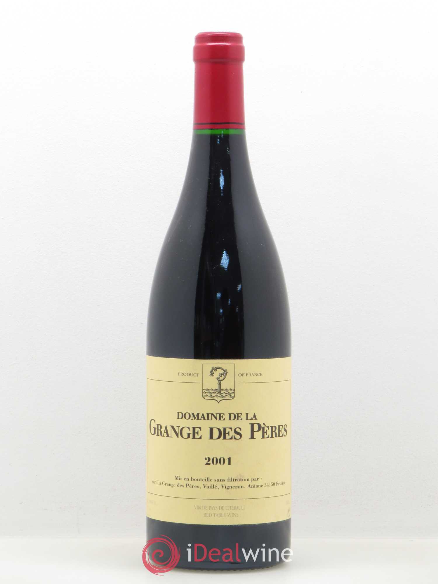 Pays d'Hérault Grange des Pères Laurent Vaillé 2001 - Lot de 1 bouteille - 0