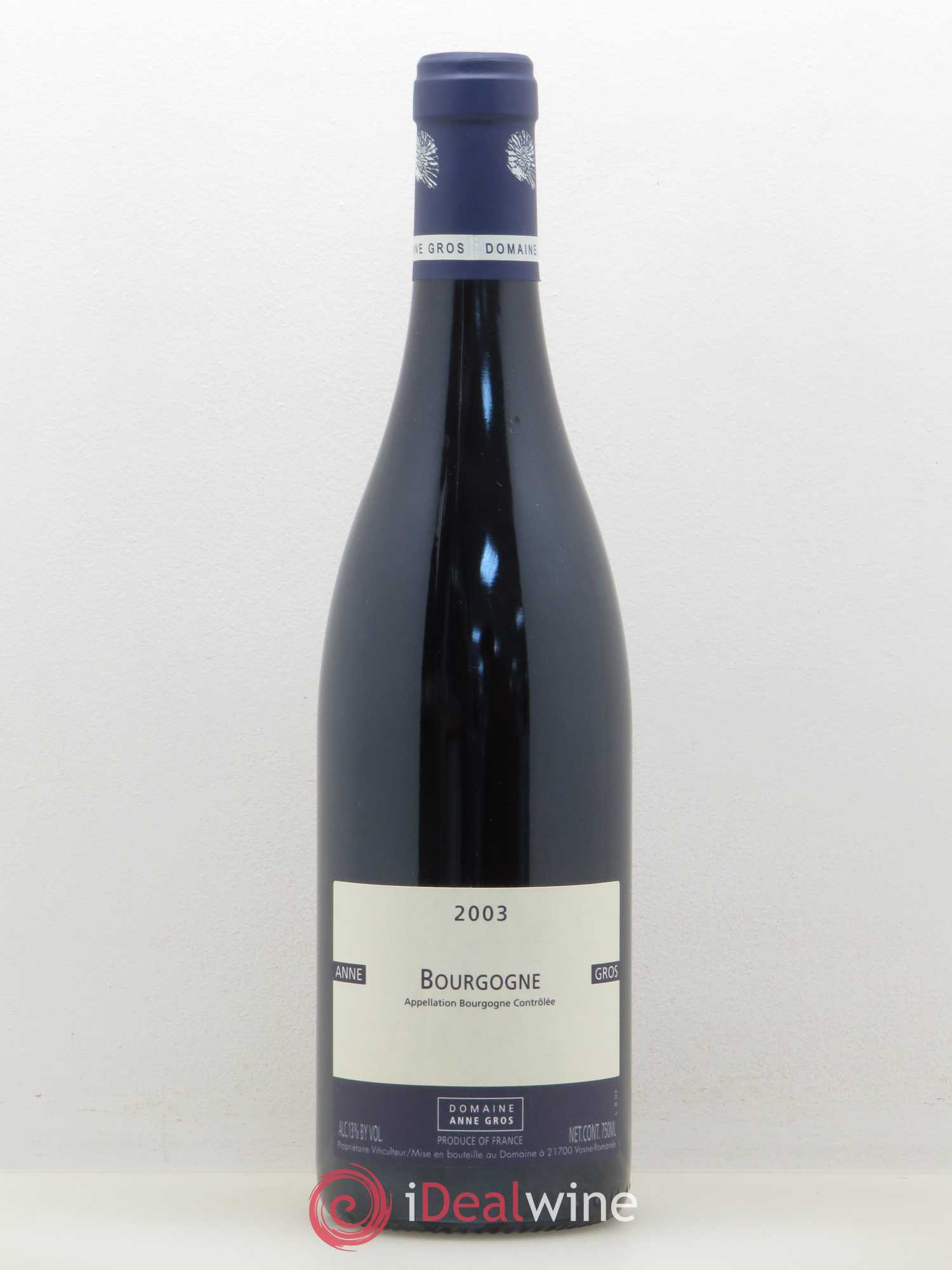 Bourgogne Pinot Noir Anne Gros 2003 - Lot de 1 bouteille - 0