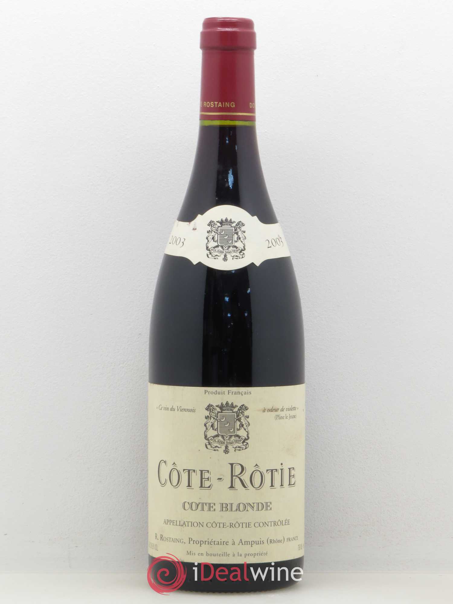 Côte-Rôtie Côte Blonde René Rostaing 2003 - Posten von 1 Flasche - 0